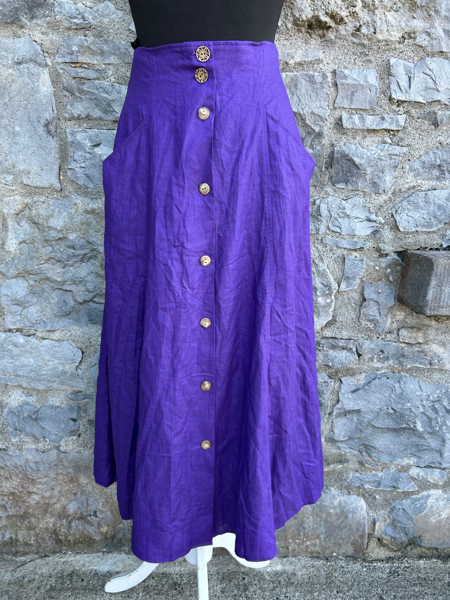 80s purple skirt uk 6-8