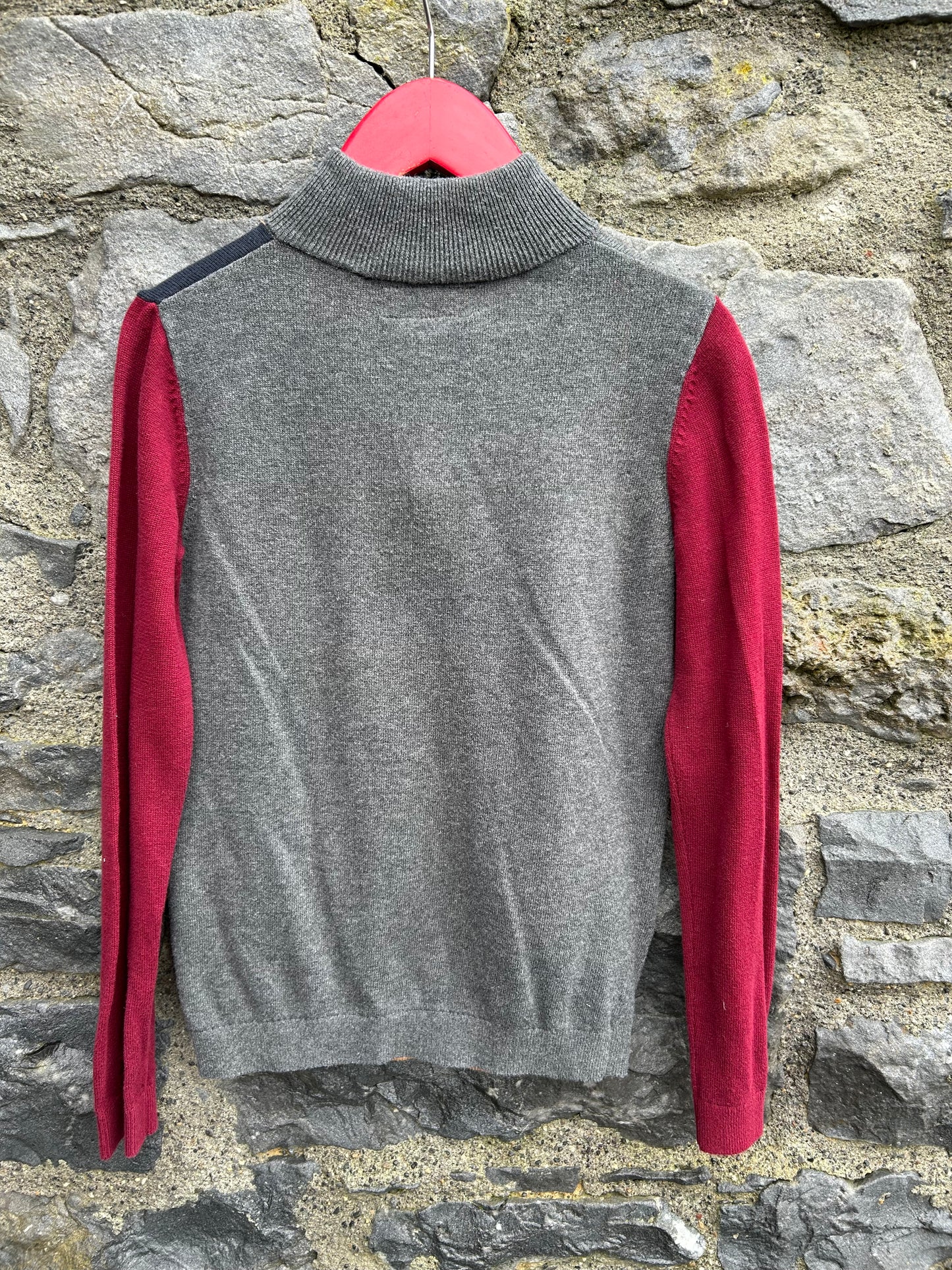 Beige&grey jumper 8-9y (128-134cm)