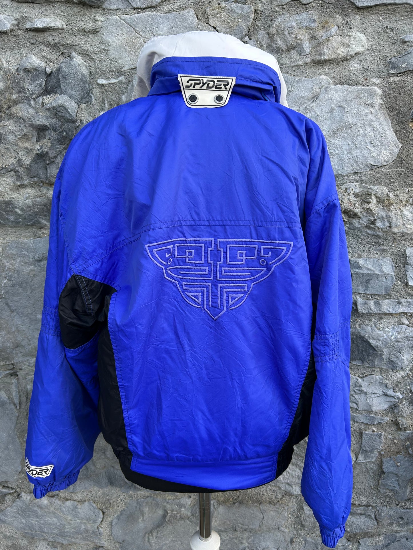 80s blue ski jacket uk 10