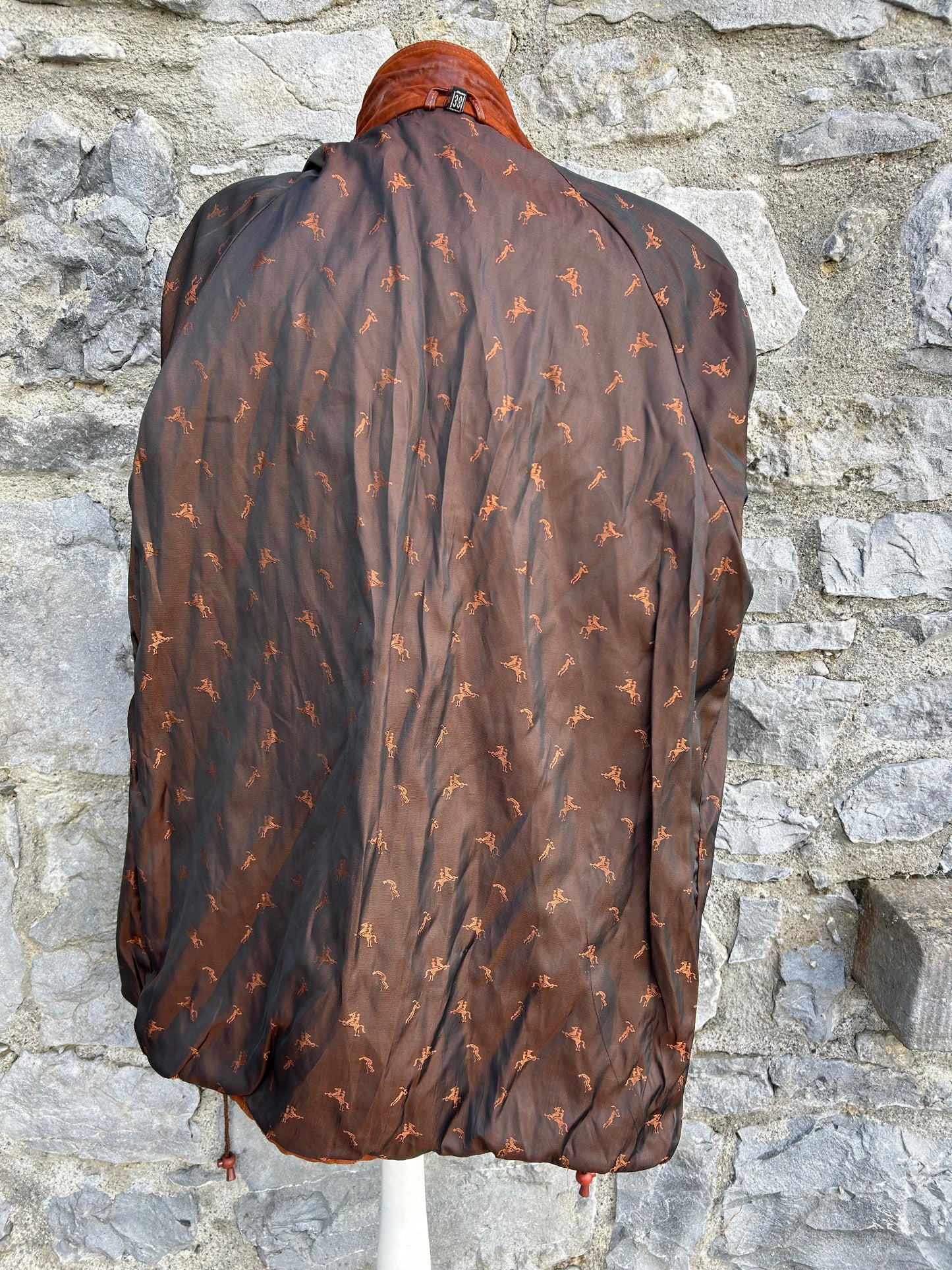 80s brown suede coat uk 12