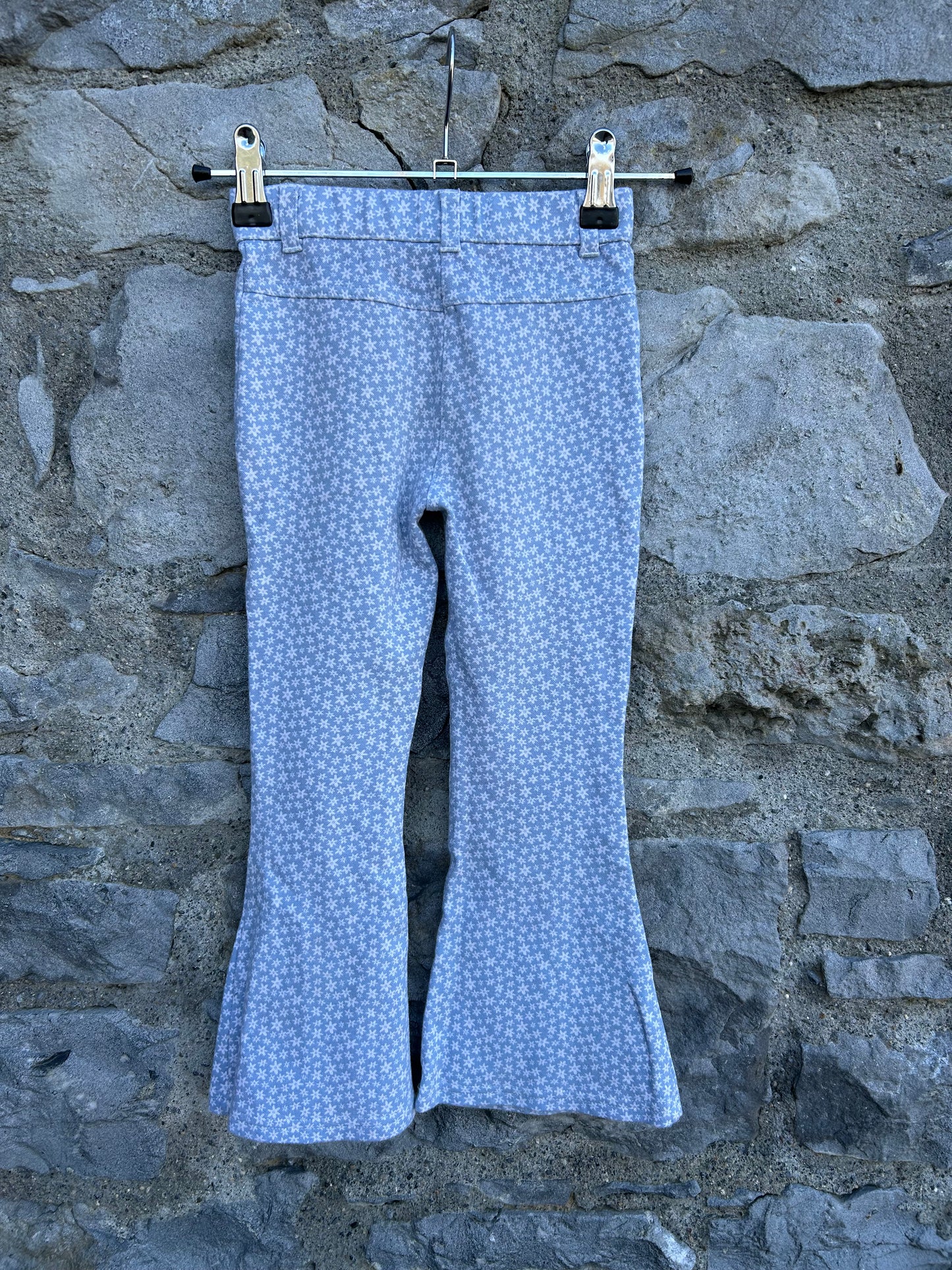 Blue floral flares 4-5y (104-110cm)