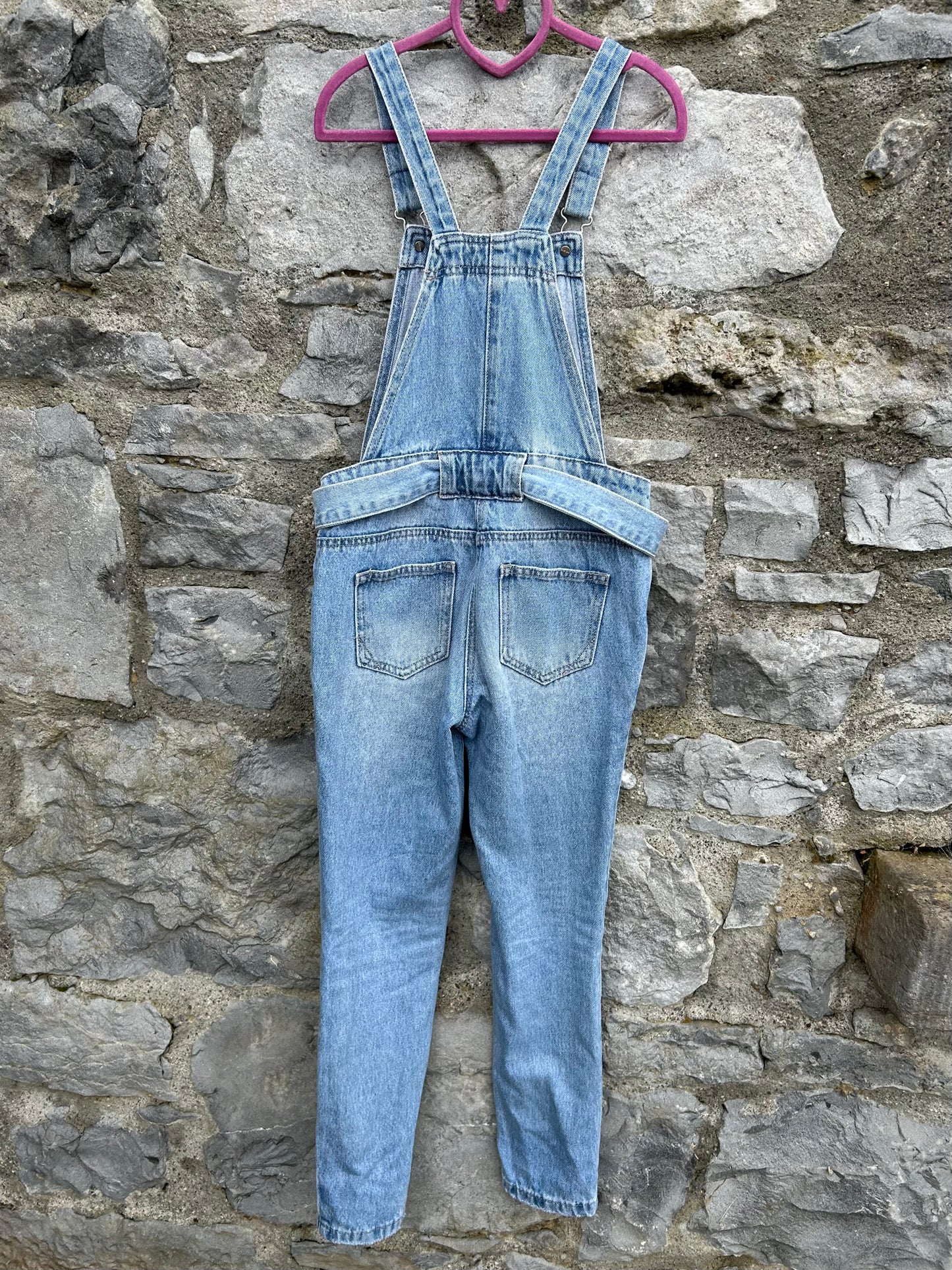 Denim dungarees 9y (134cm)