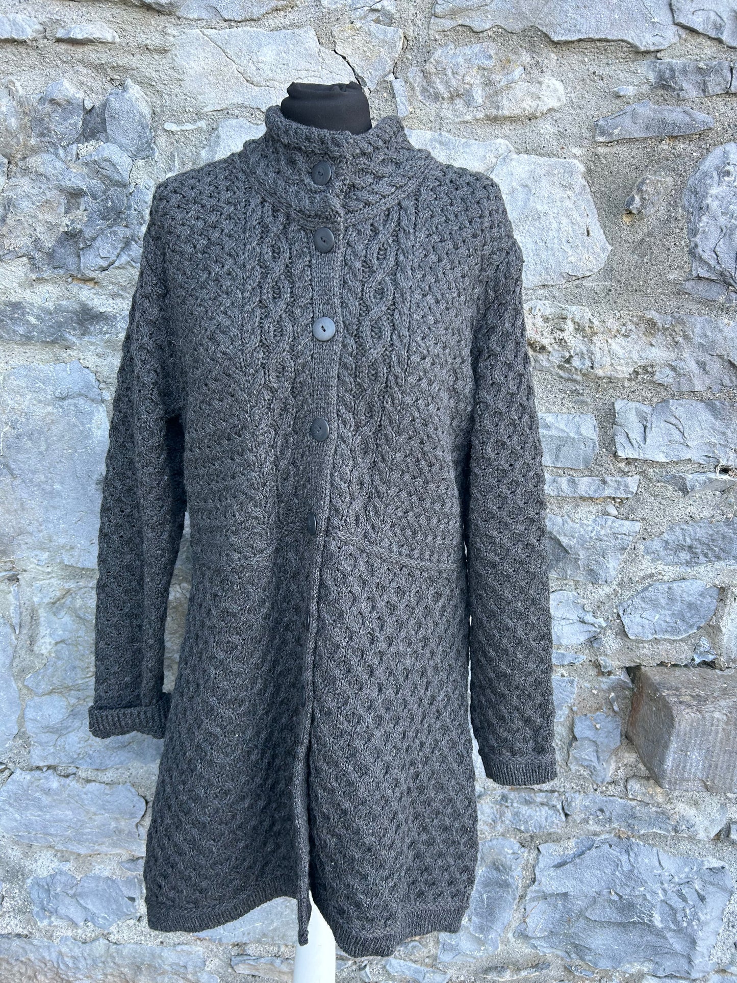 Aran grey coat uk 14