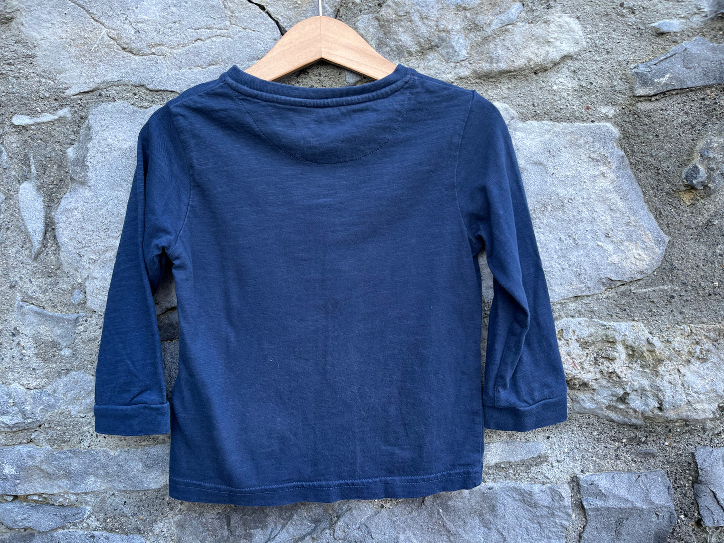 Gift truck navy top 2-3y (92-98cm)