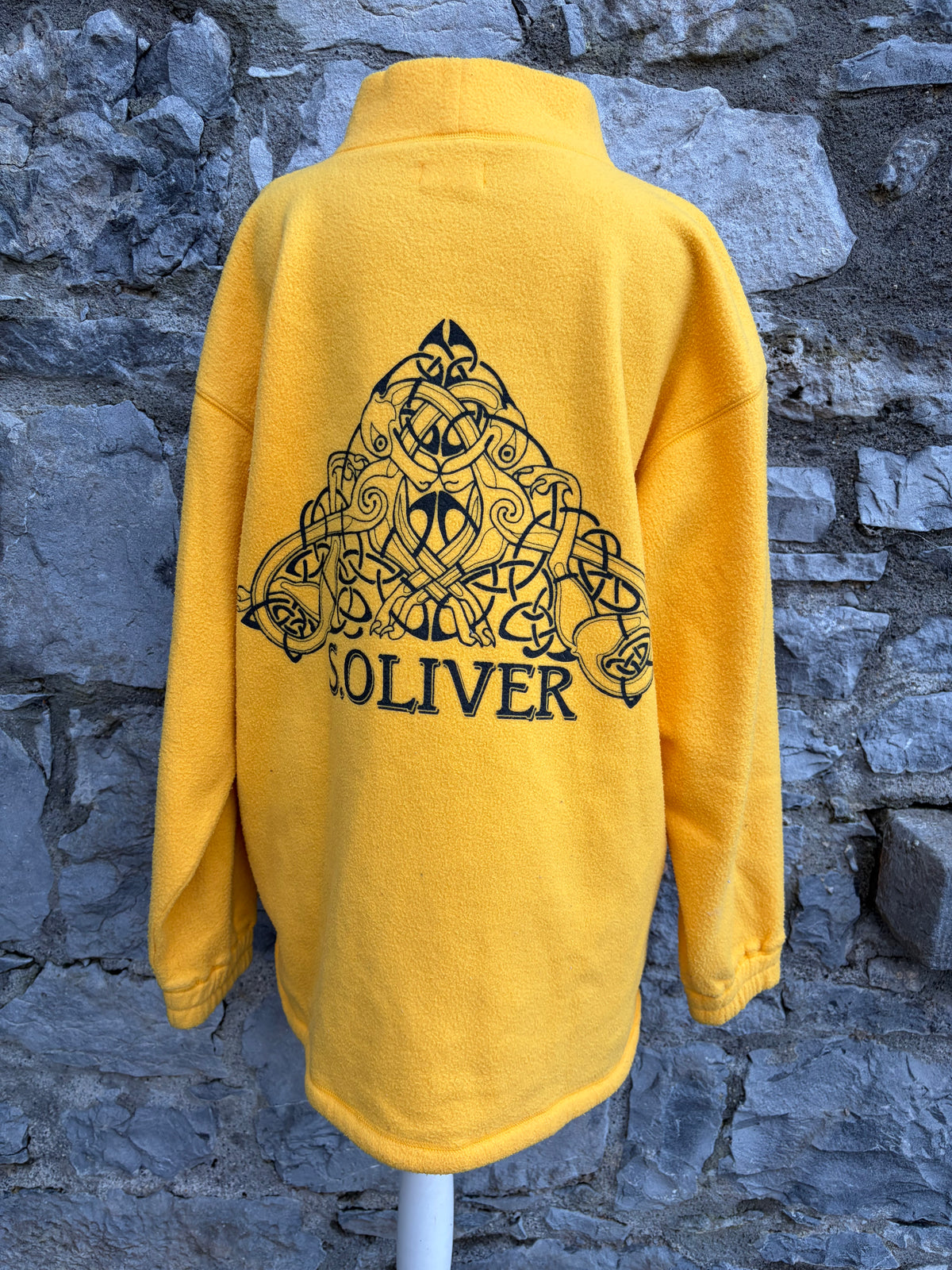 90s yellow fleece Large