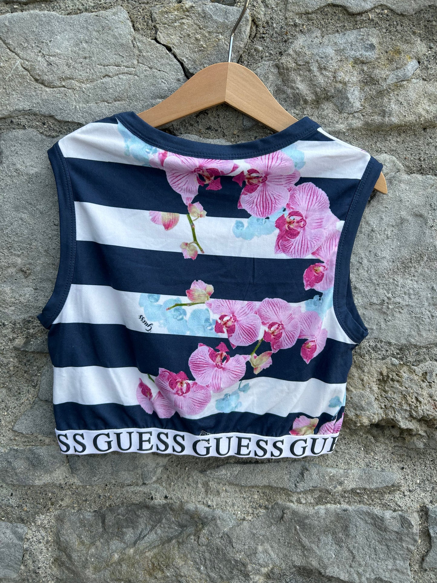 Stripy orchid cropped top 11-12y (146-152cm)