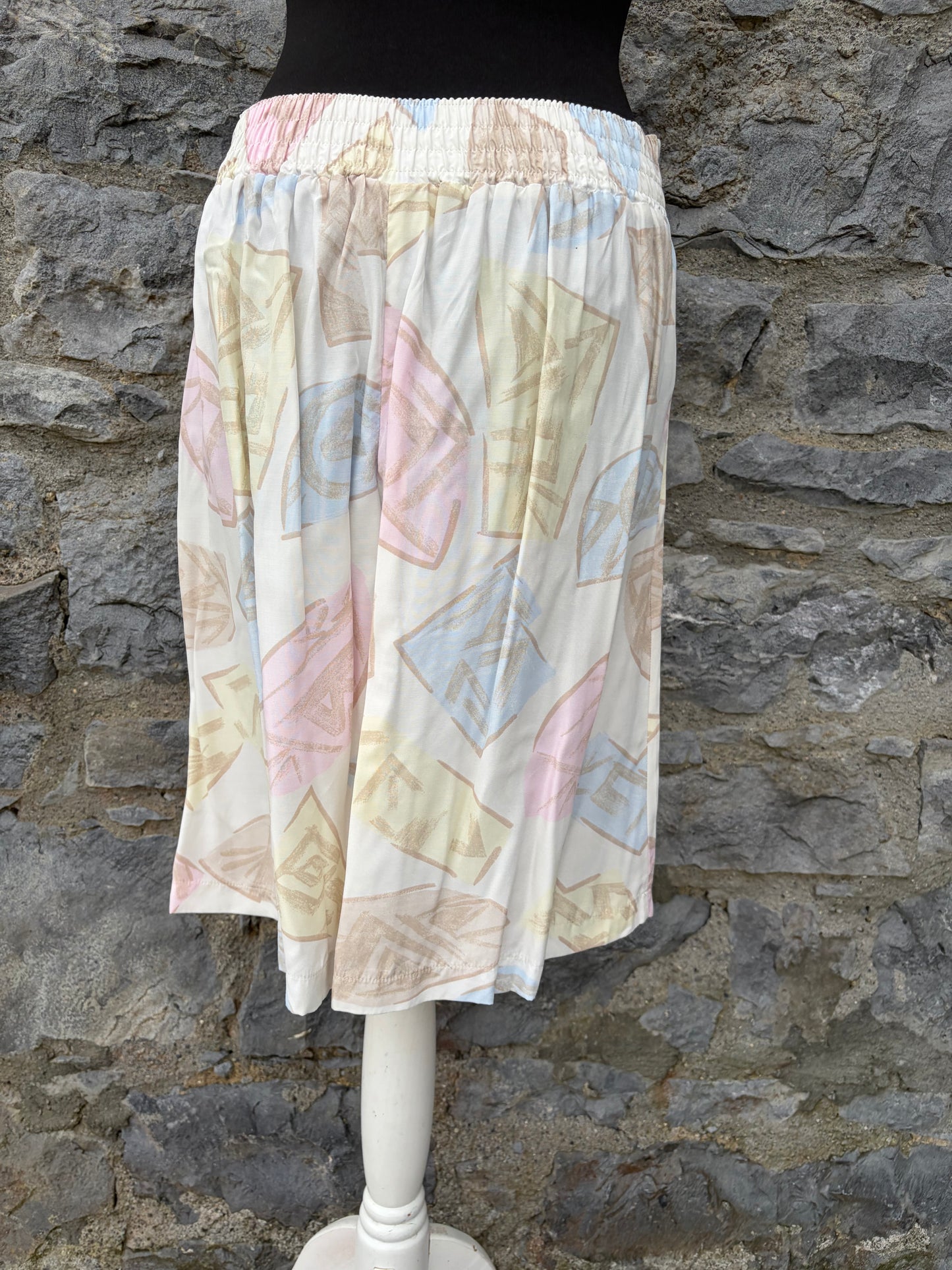 80s pastel flowers culottes uk 12-14
