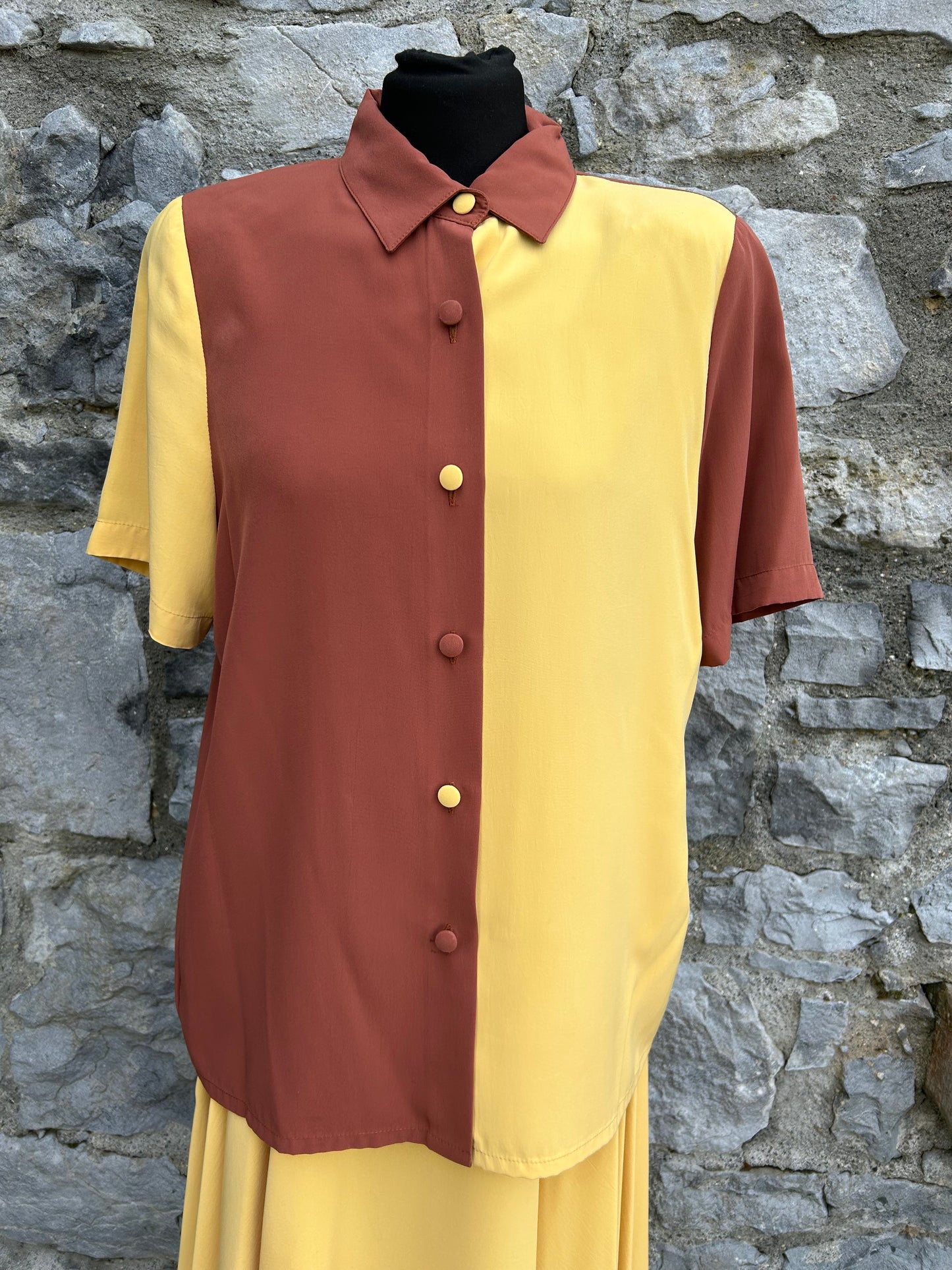 80s yellow&brown set uk 6-8