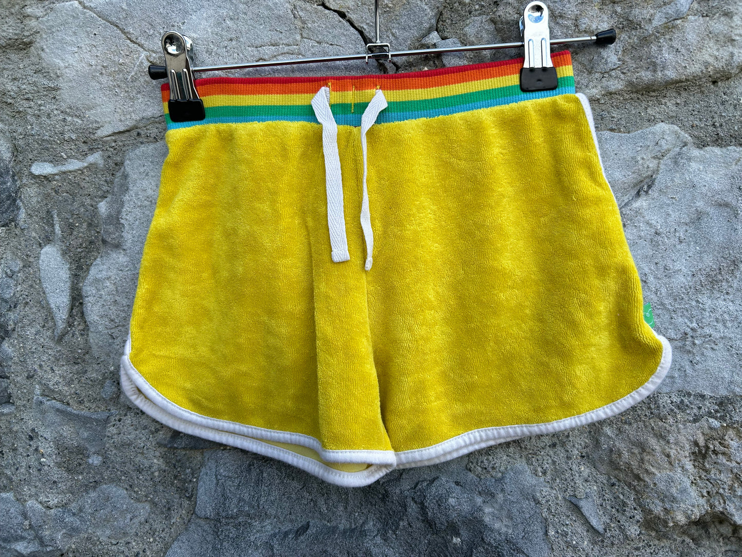 Yellow Terry shorts 7-8y (122-128cm)