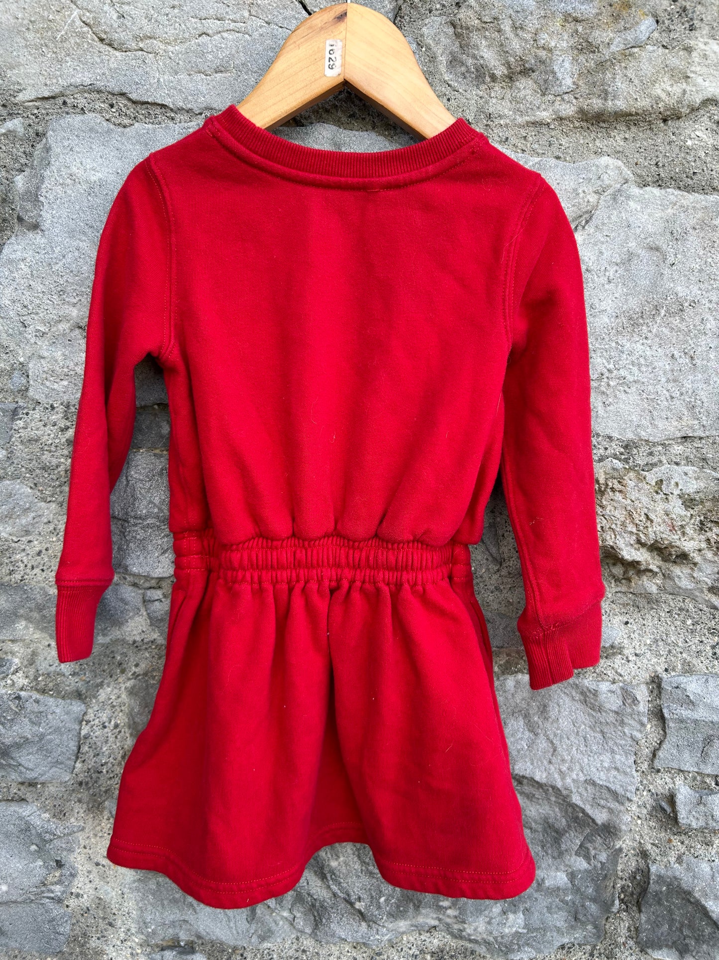 RL Bear red sweat dress 2y (92cm)