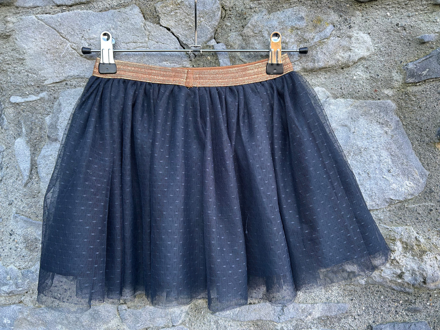 Navy spotty skirt 6y (116cm)