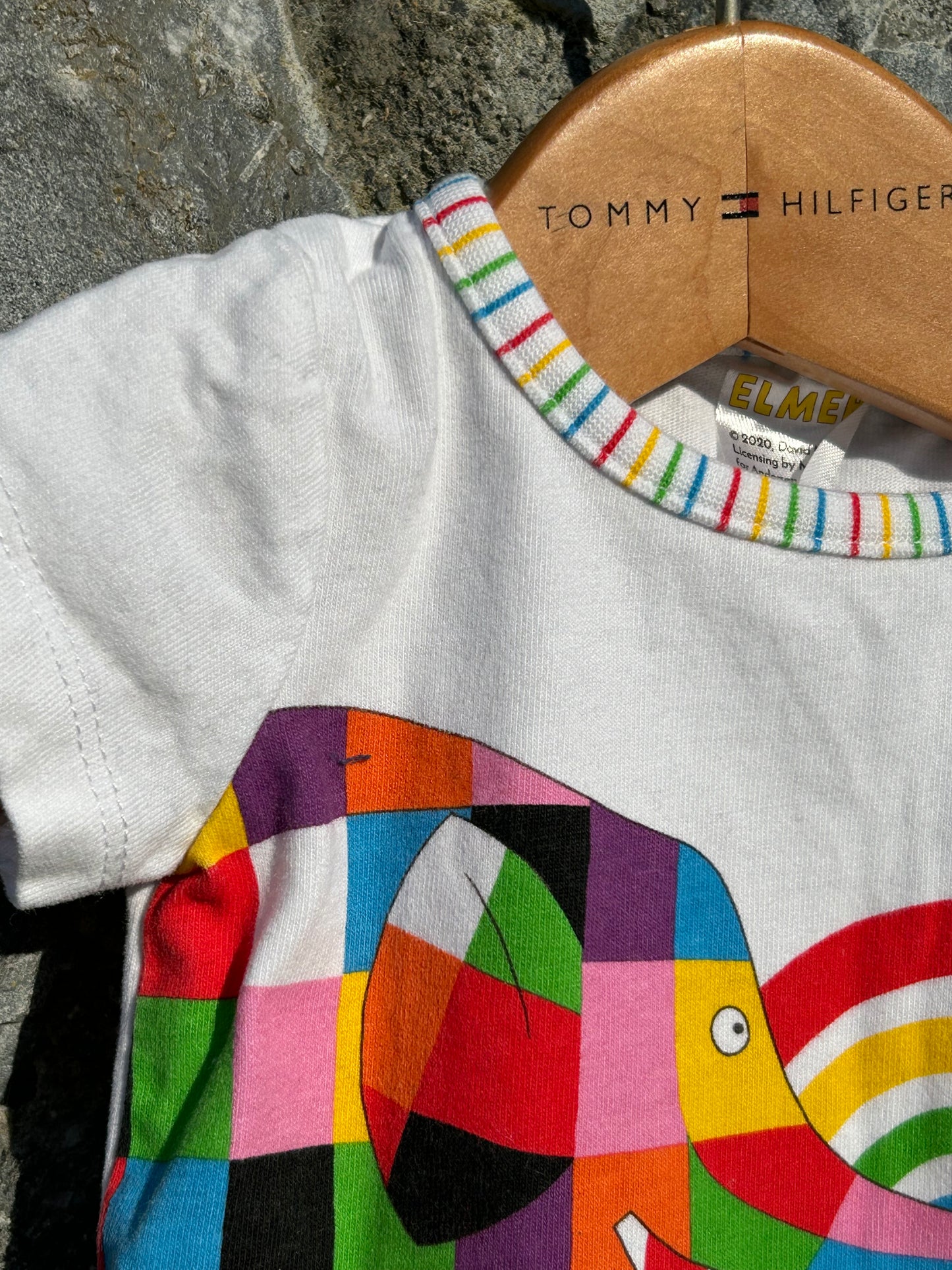 Elmer white vest 0-3m (56-62cm)