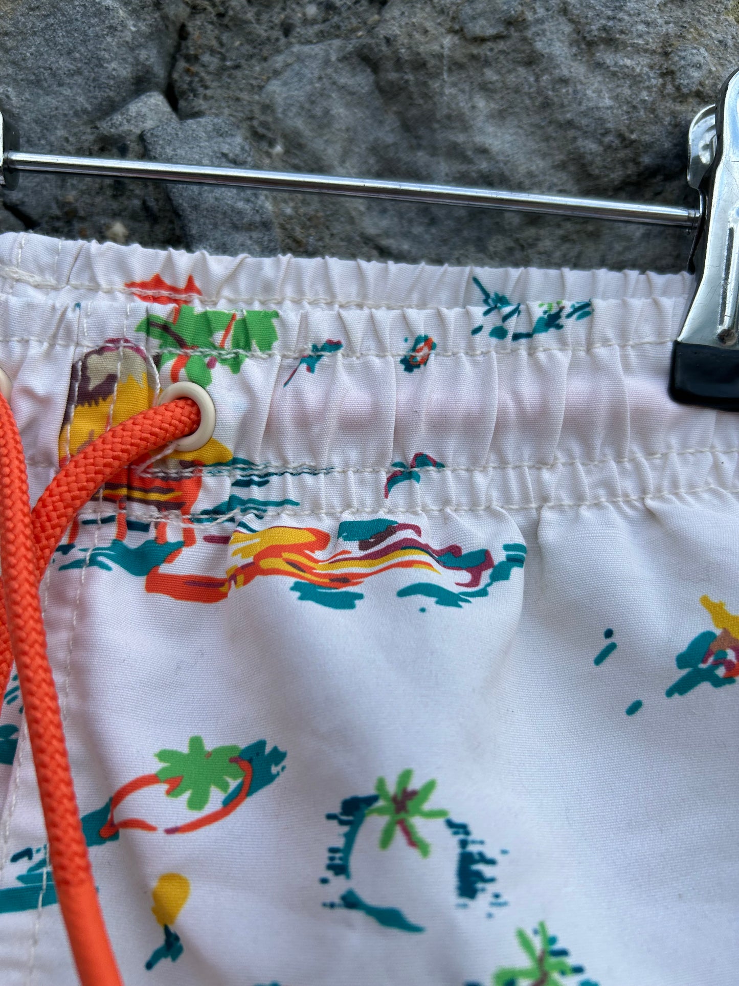 Islands white swim shorts 6-7y (116-122cm)