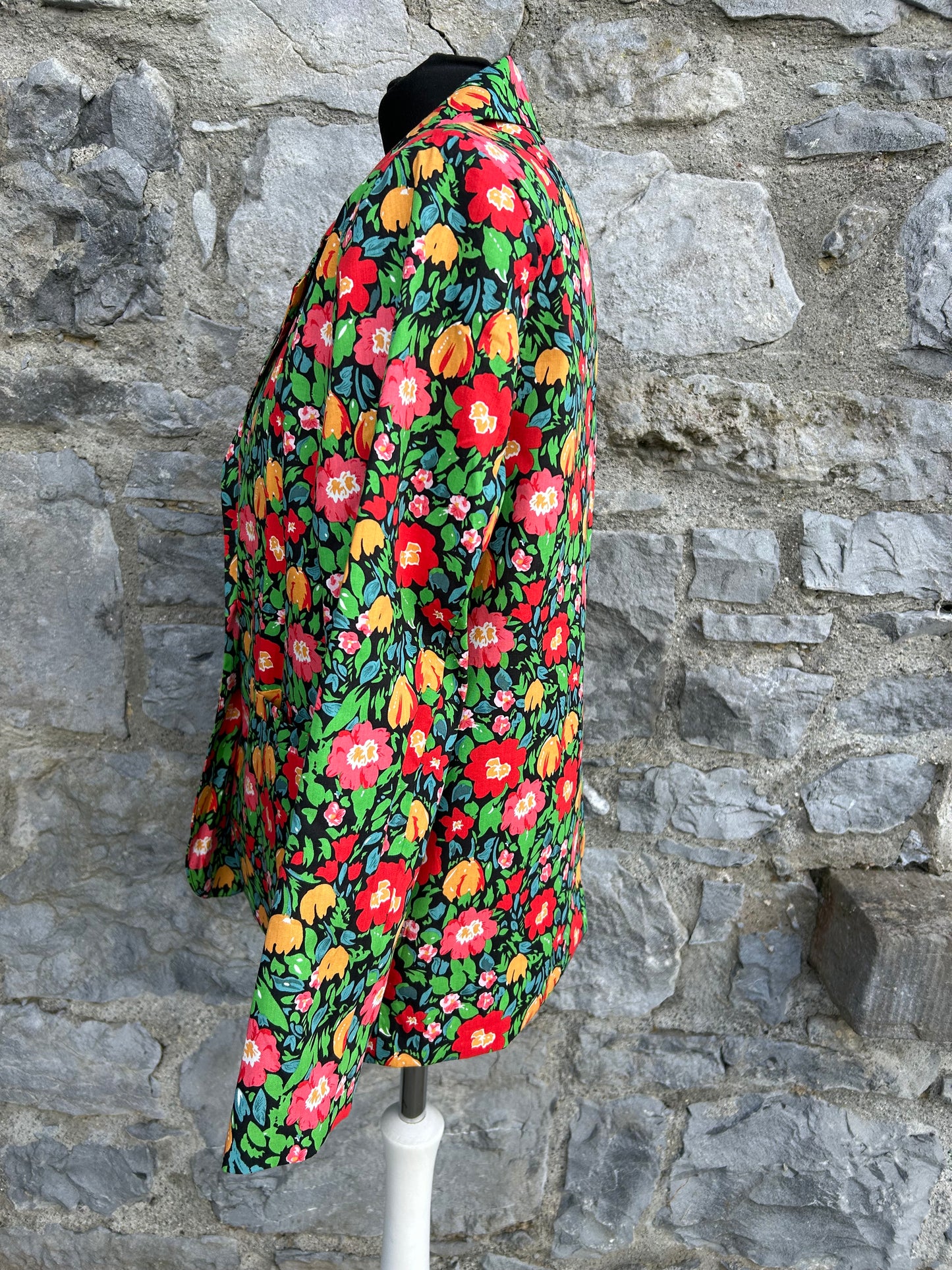 Colourful spring flowers jacket uk 12