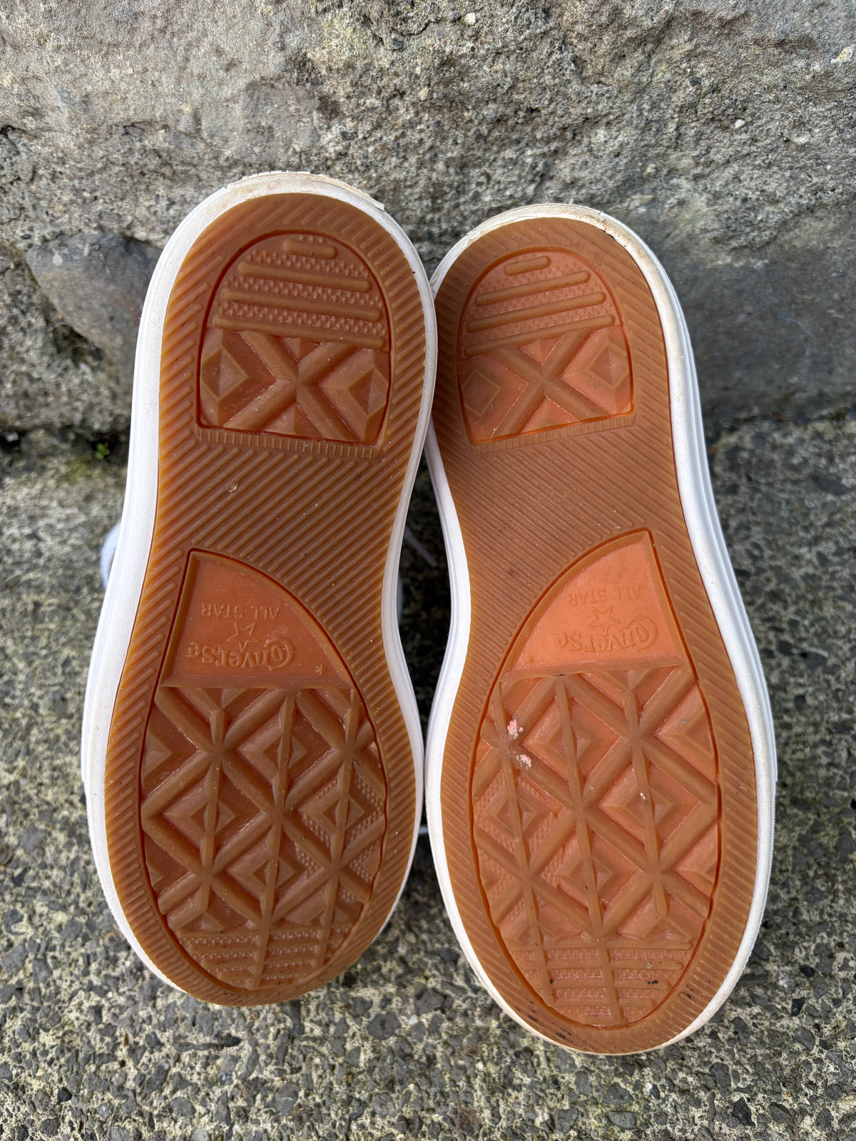 White chunk high-top sneakers uk 3 (eu 35)