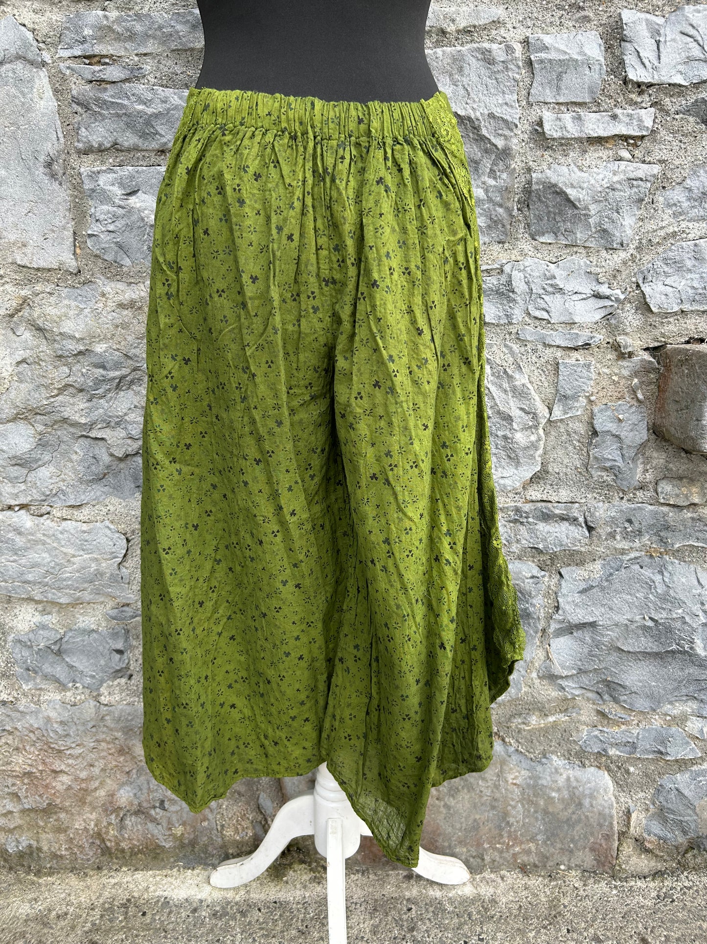 Clover green culottes uk 8