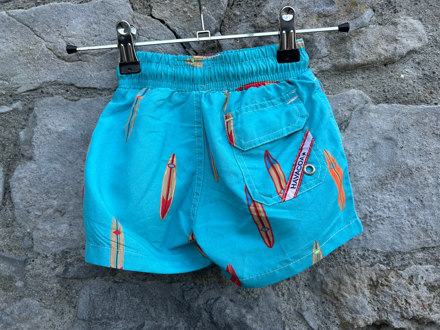 Surf boards blue swim shorts 18-24m (86-92cm)