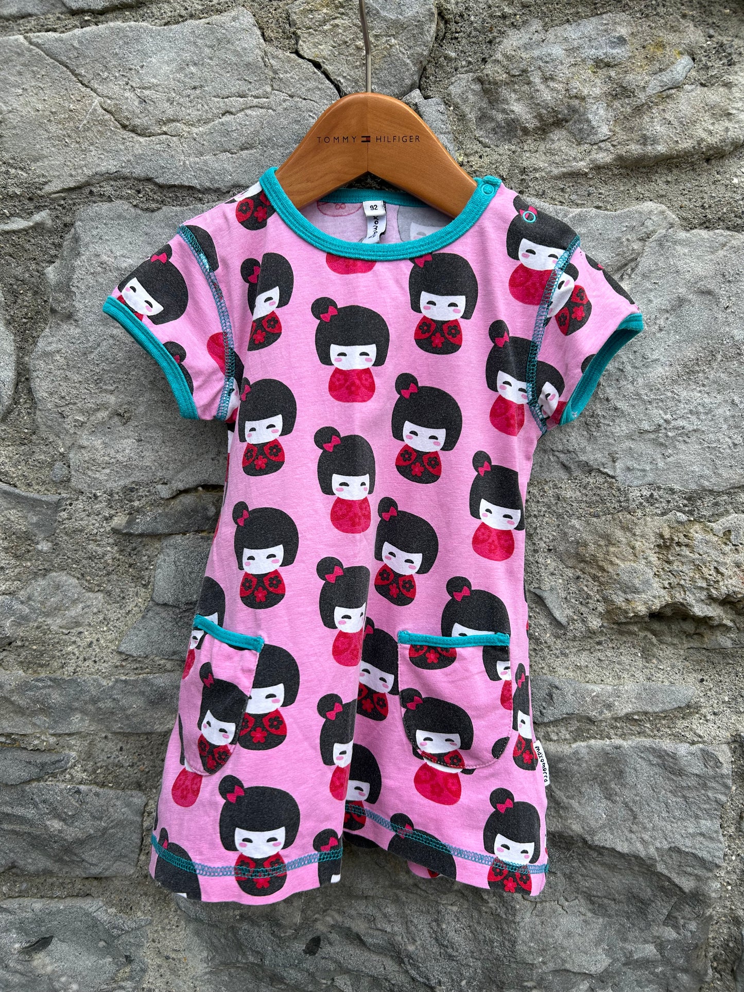 Japanese dolls pink tunic 18-24m (86-92cm)