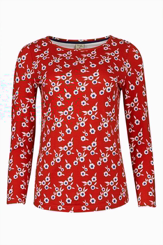 Bridget Red Nursing Top uk 12-14