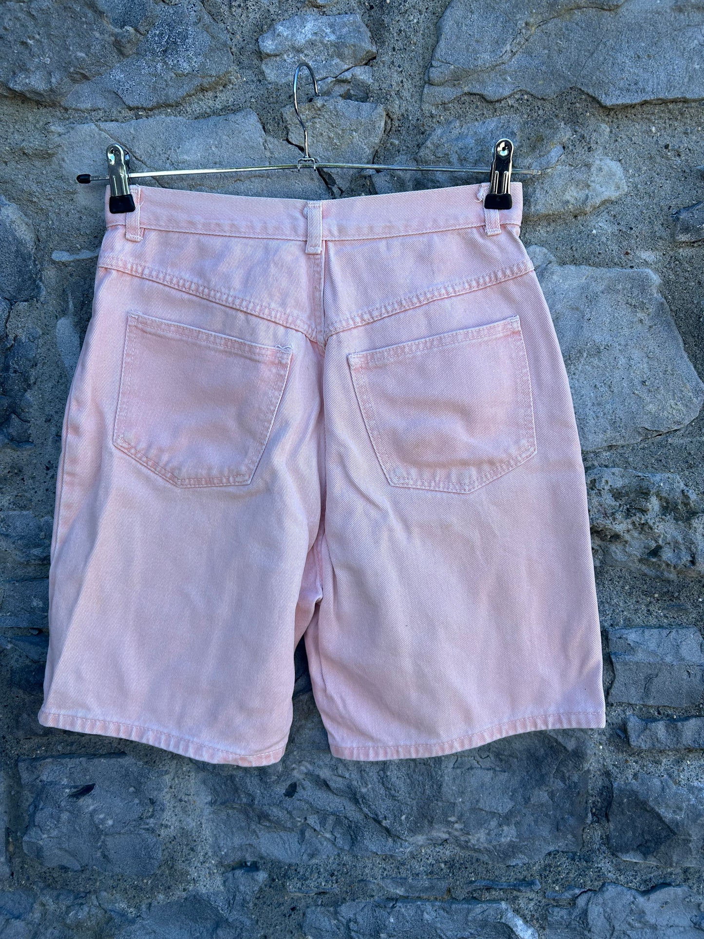 90s pink denim shorts uk 10