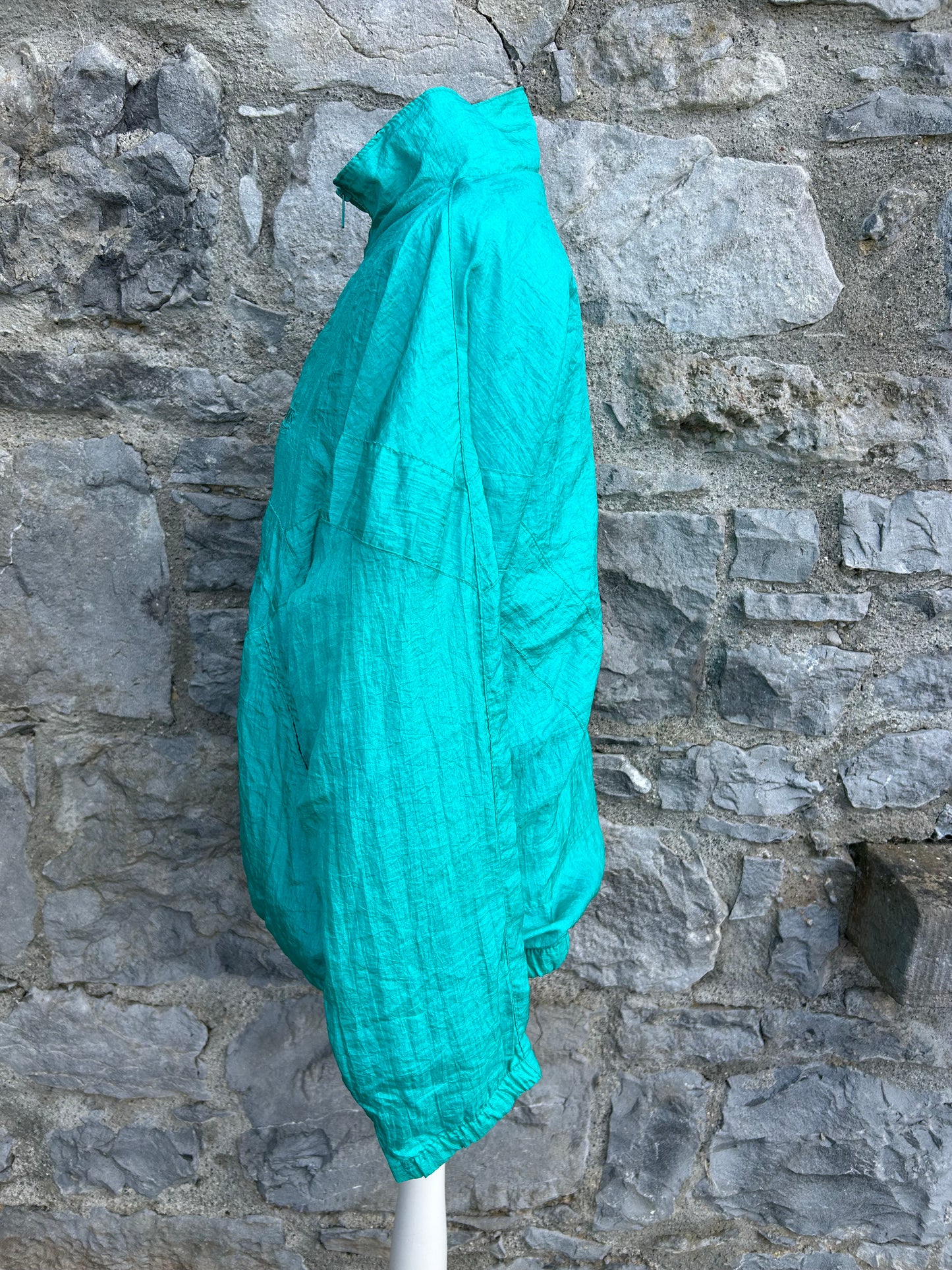 80s teal shell jacket Small