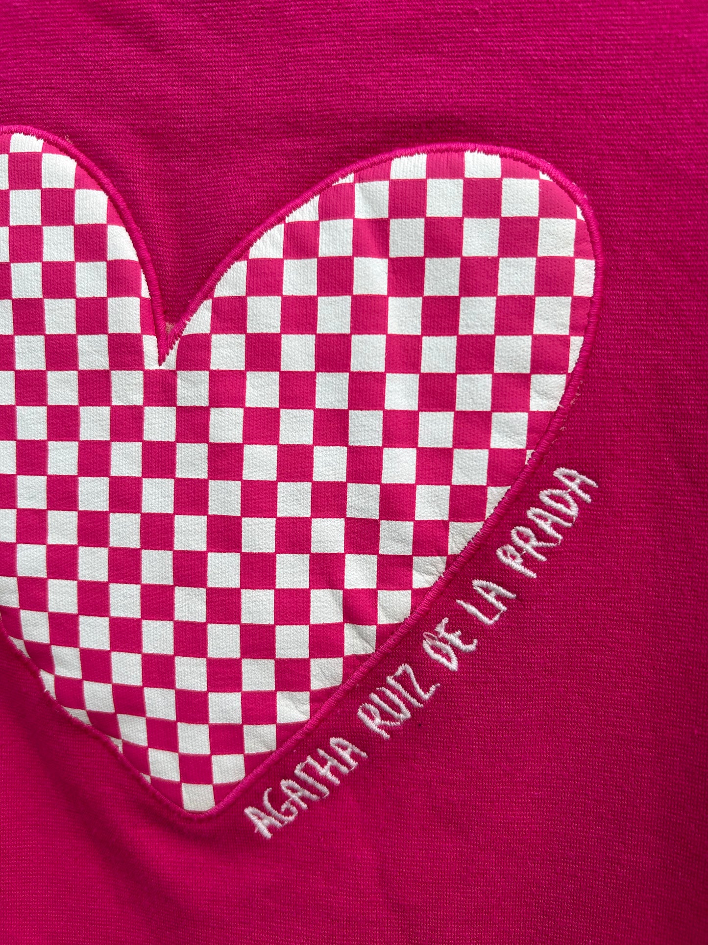 Check heart pink dress 2-3y (92-98cm)