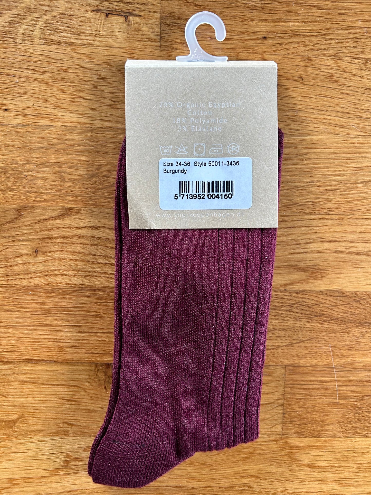 Burgundy socks uk 1-3 (eu 34-36)