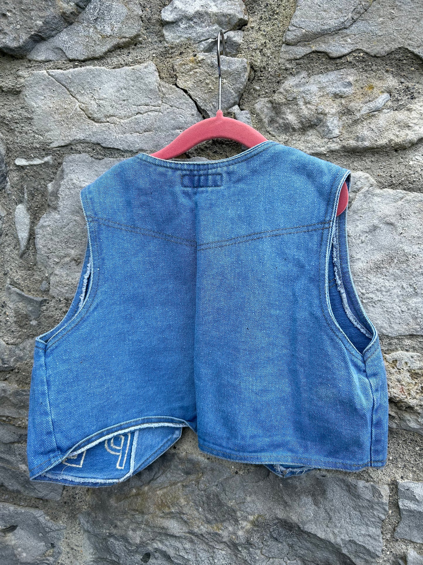 80s denim waistcoat 8-10y (128-140cm)