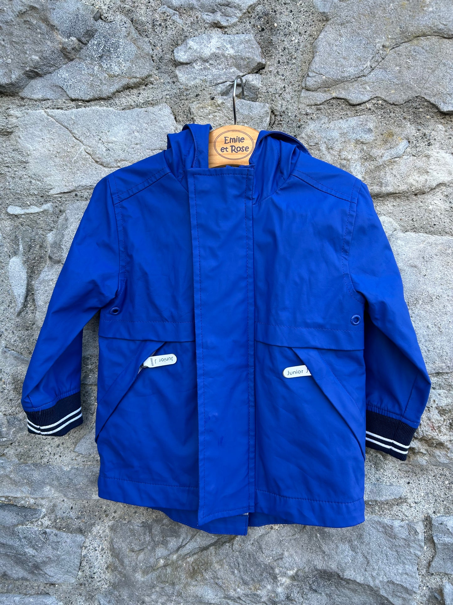 Blue raincoat 12-18m (80-86cm)