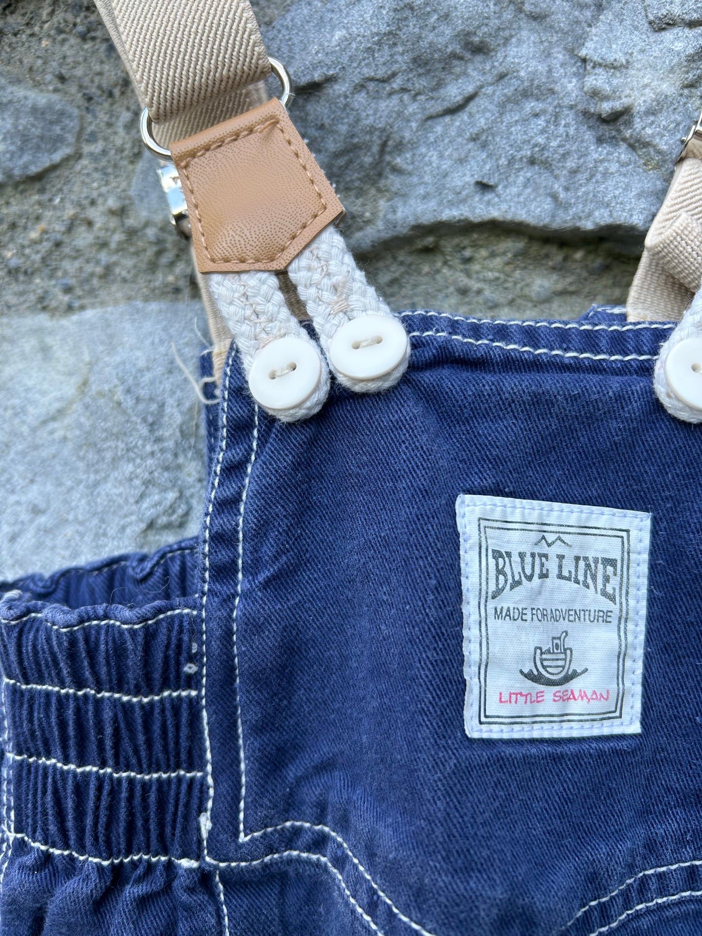 80s denim dungarees 9-12m (74-80cm)