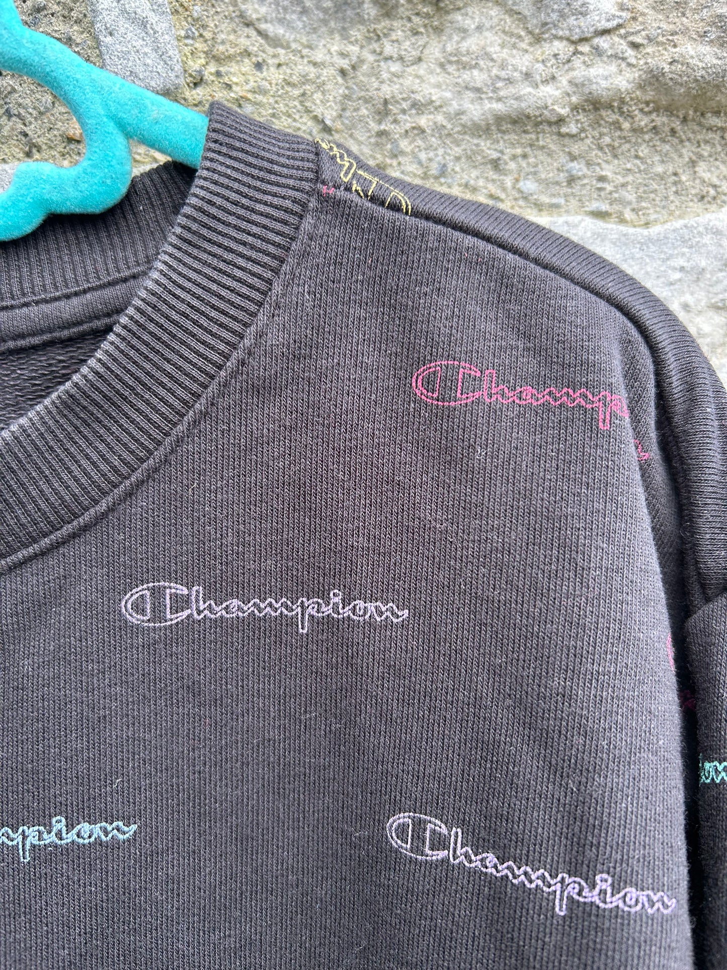 Logo charcoal cropped top 9-10y (134-140cm)