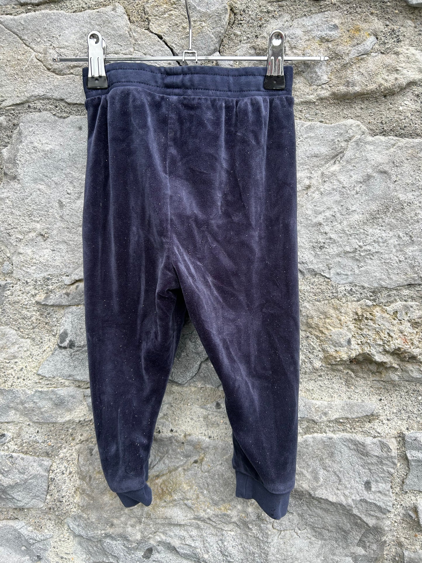 Navy velour pants 18-24m (86-92cm)