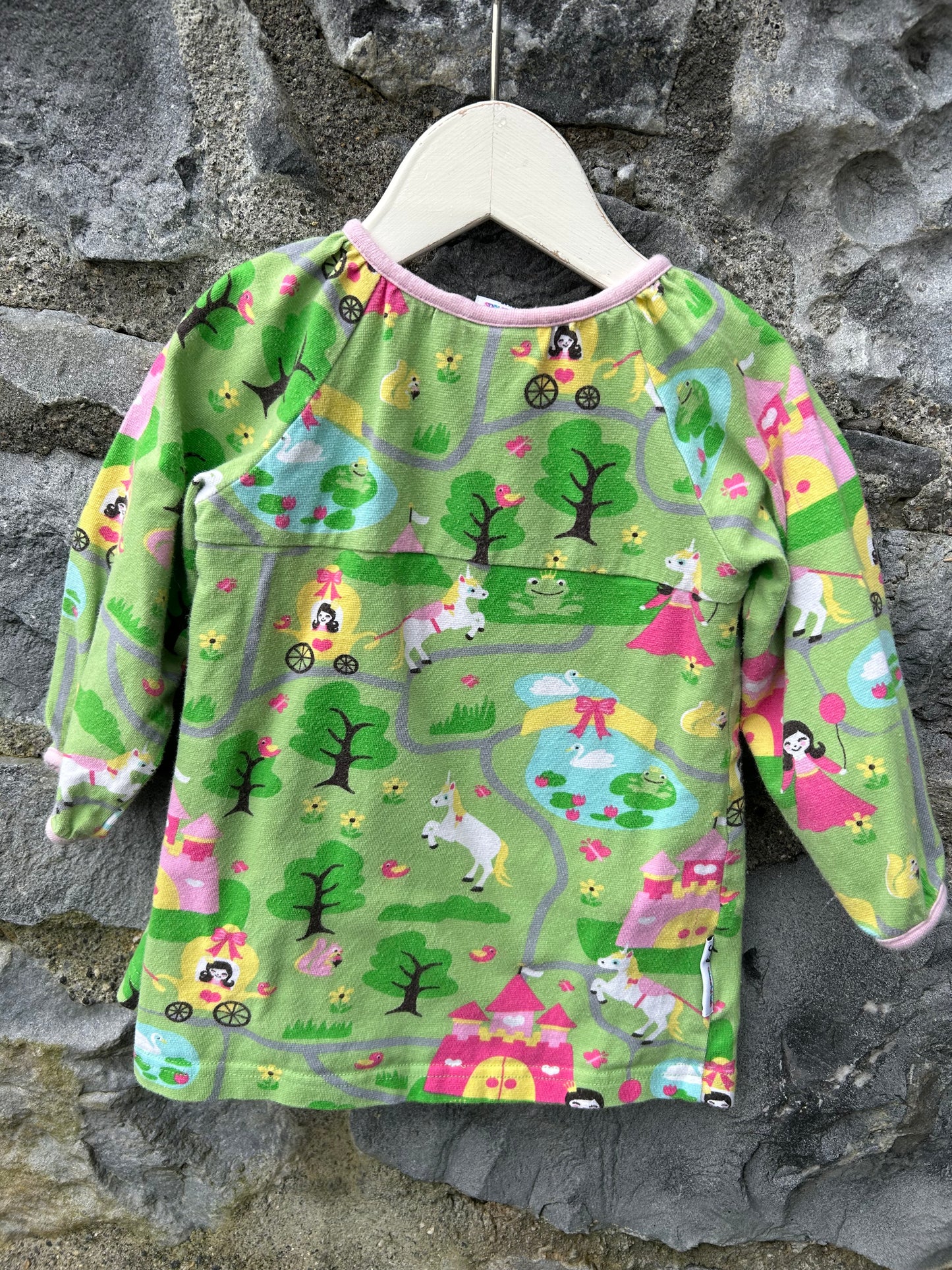 Princess&Unicorn Green dress with a vest 6-9m (68-74cm)