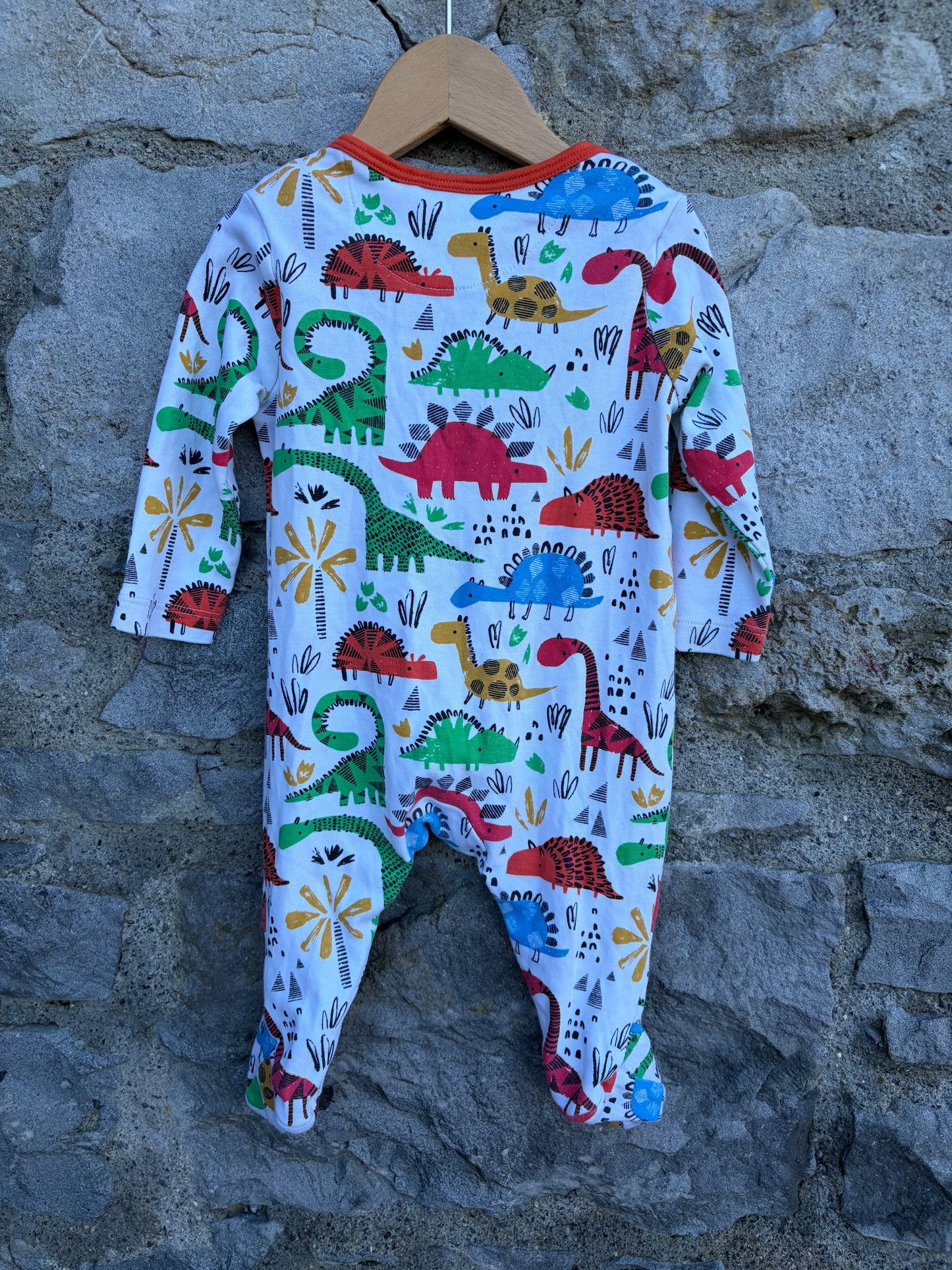 Colourful dinosaurs onesie 3-6m (62-68cm)