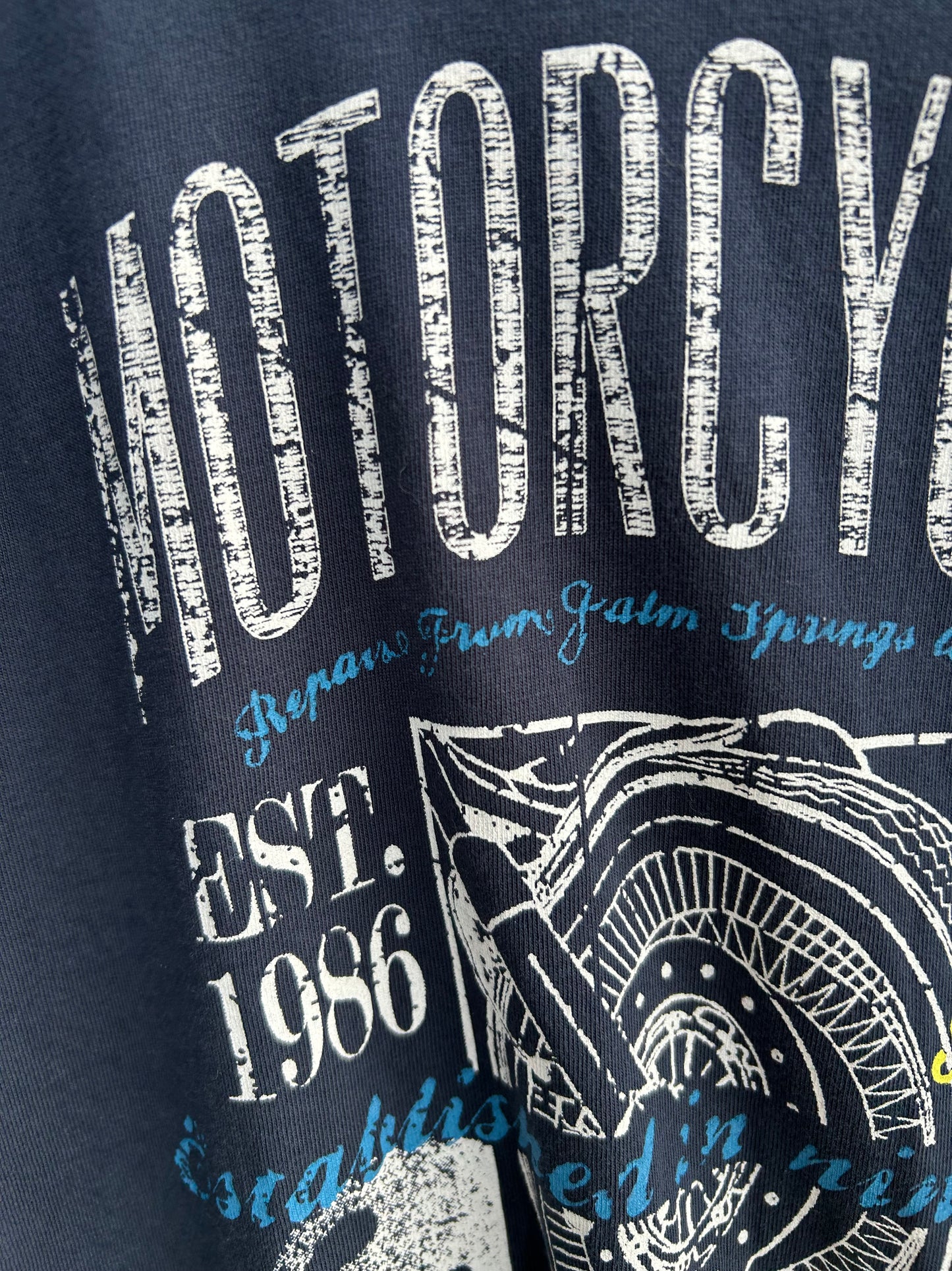 Motorcycles navy top 11-12y (146-152cm)