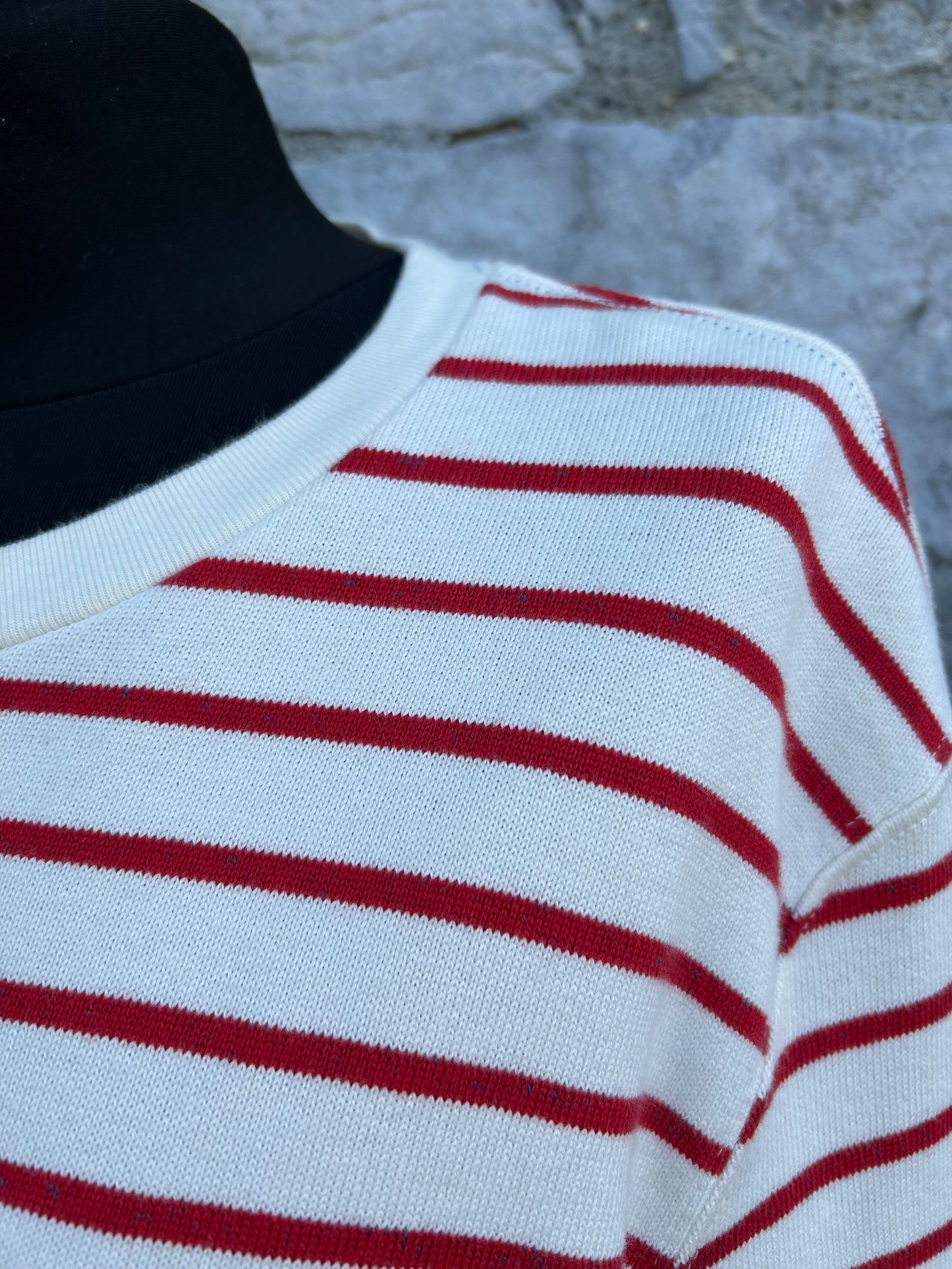 Red stripy top M/L