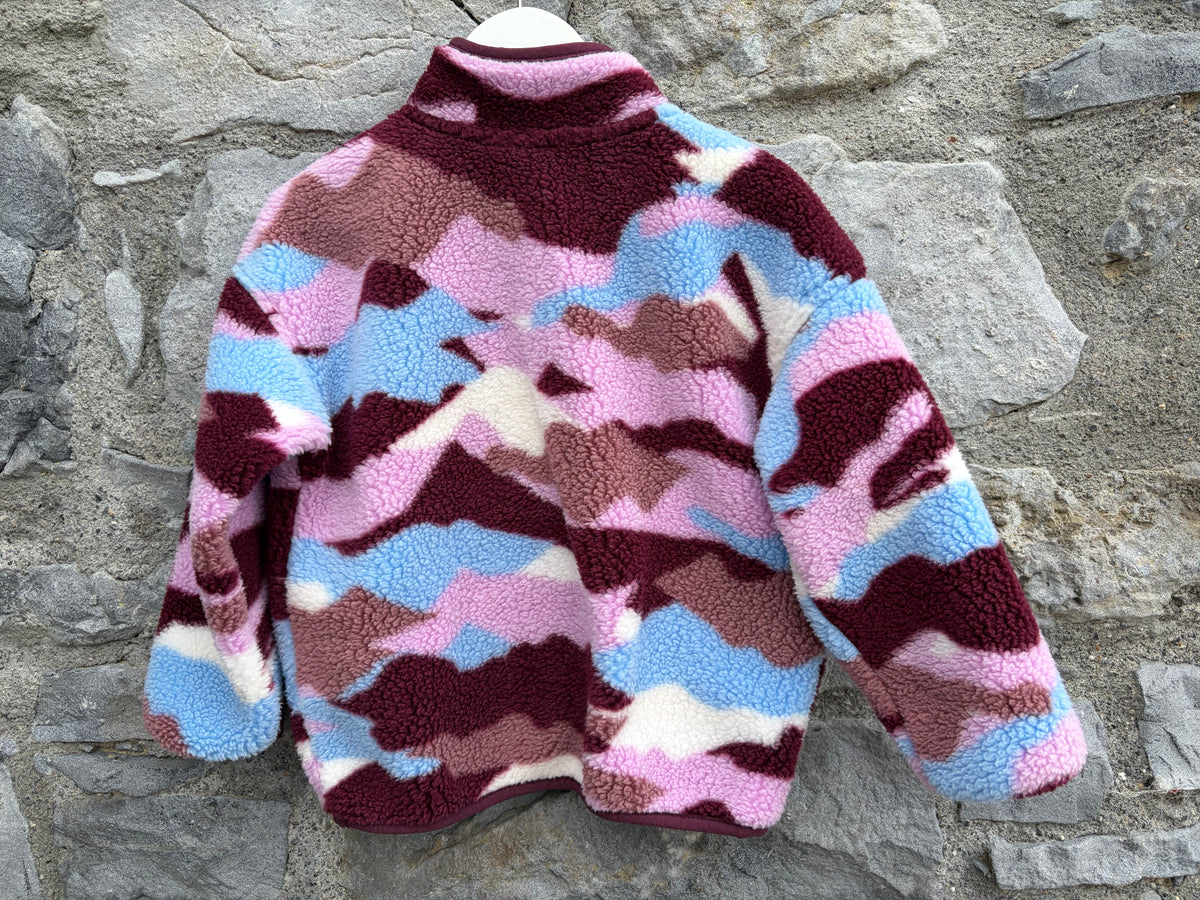 Colourful camouflage fleece 3-4y (98-104cm)
