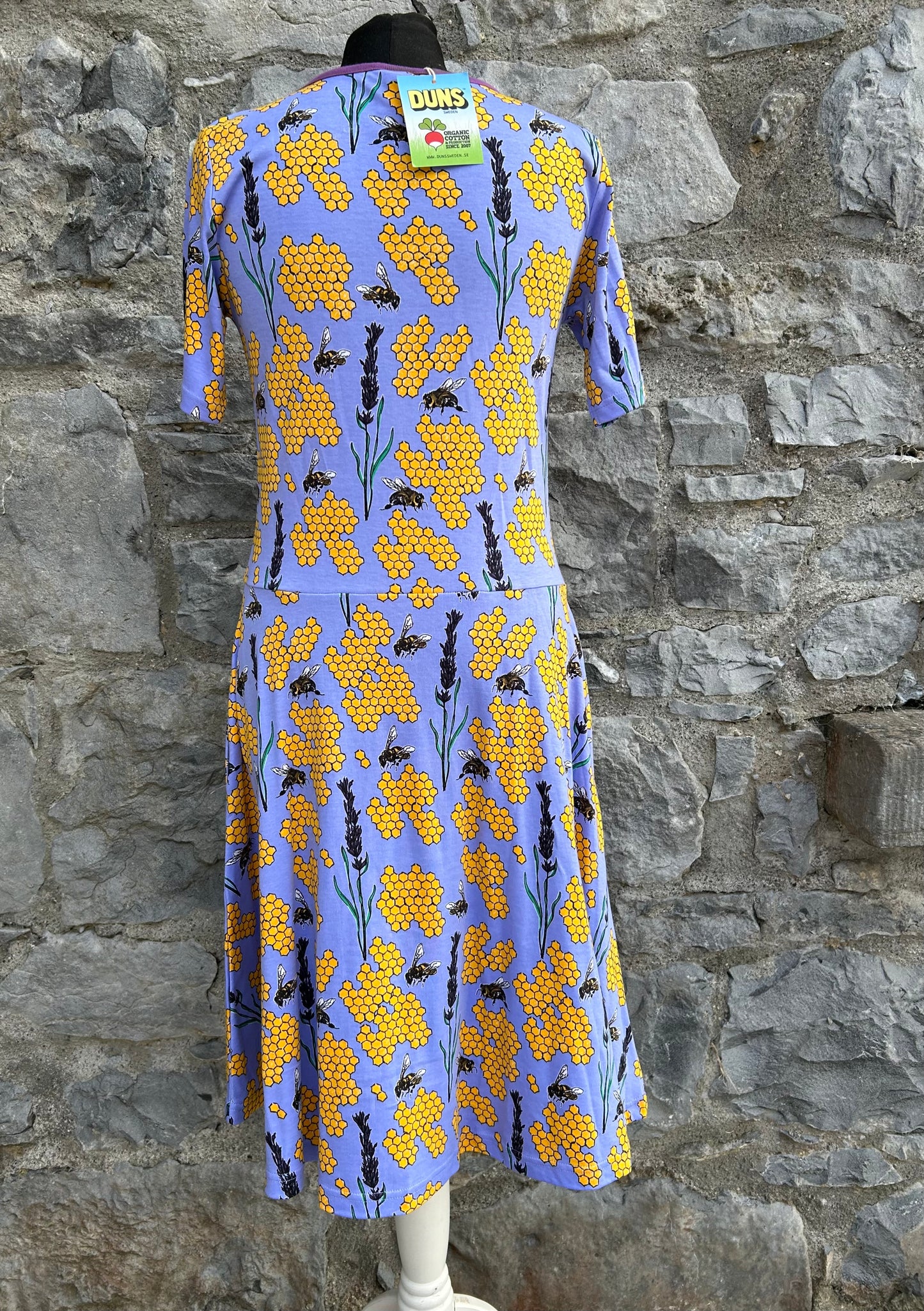 Purple honeycomb skater dress 13y (158cm)