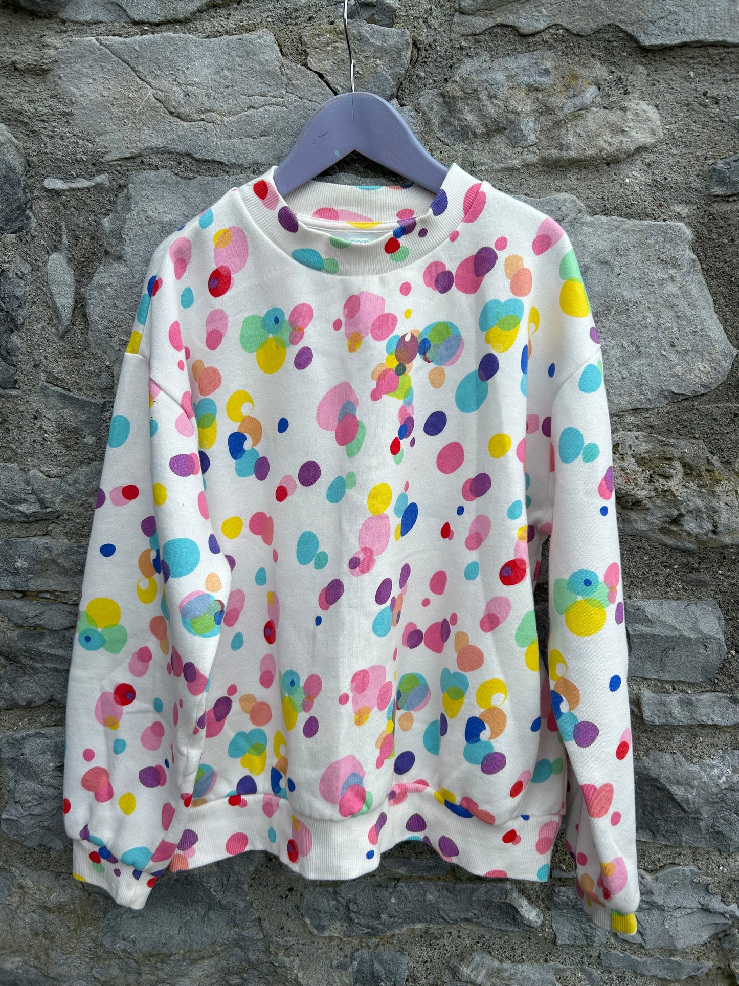 Colourful spots sweatshirt 12-13y (152-158cm)