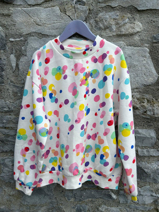 Colourful spots sweatshirt  12-13y (152-158cm)