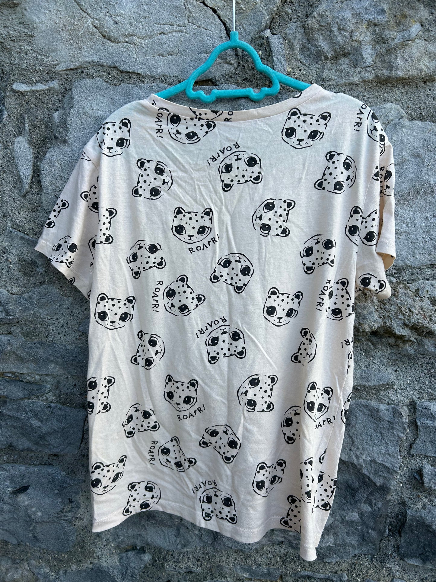 Leopard beige T-shirt 9-10y (134-140cm)