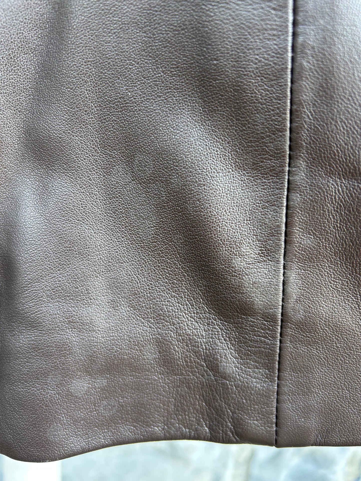 90s brown leather jacket uk 12