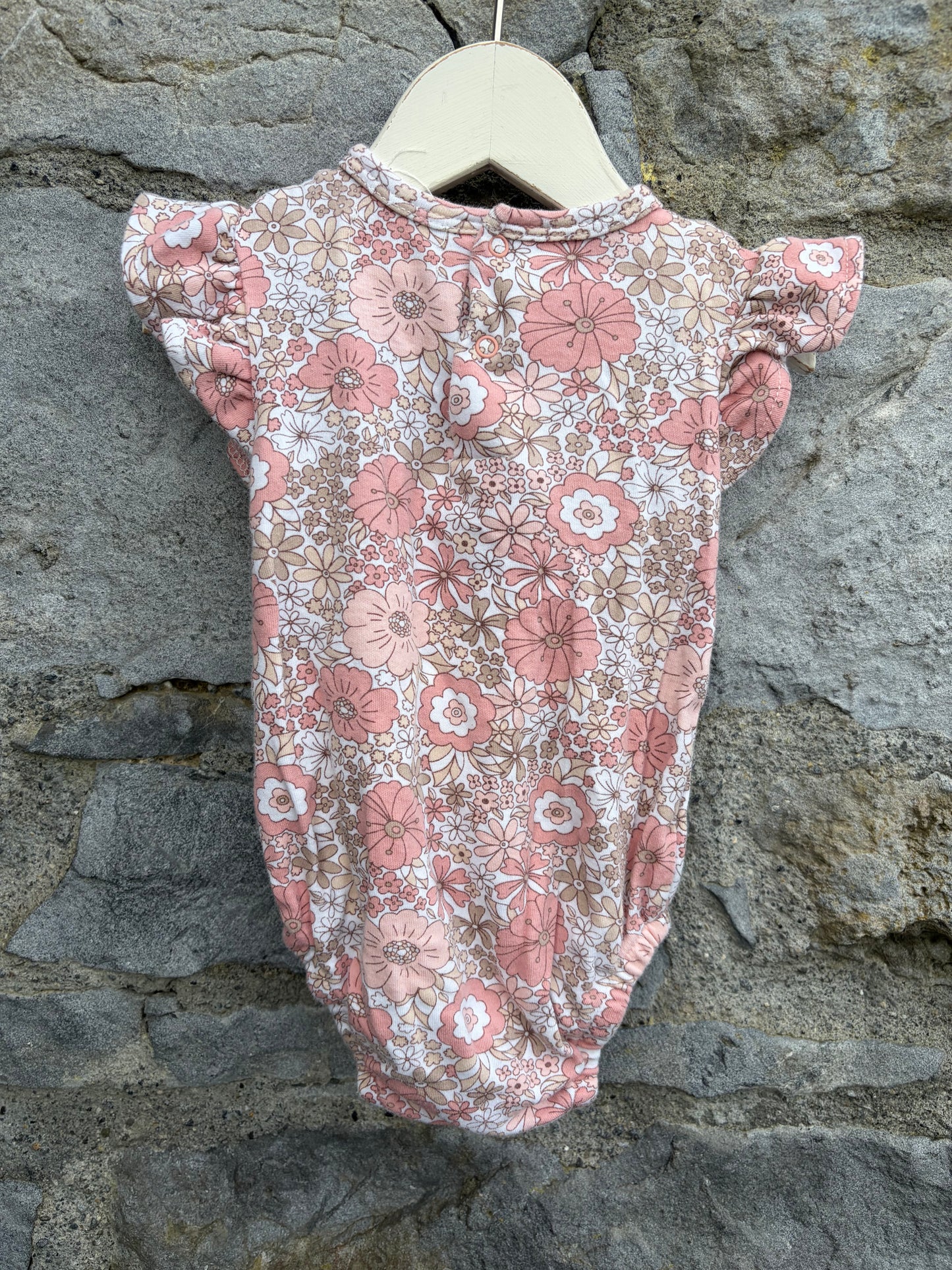 Pink floral vest 6-9m (68-74cm)