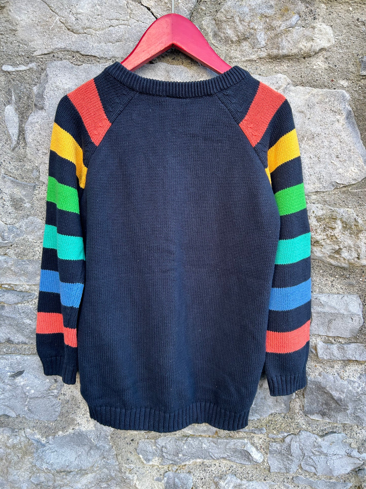 Indigo Blue Storm Stripy Jumper 8-9y (128-134cm)