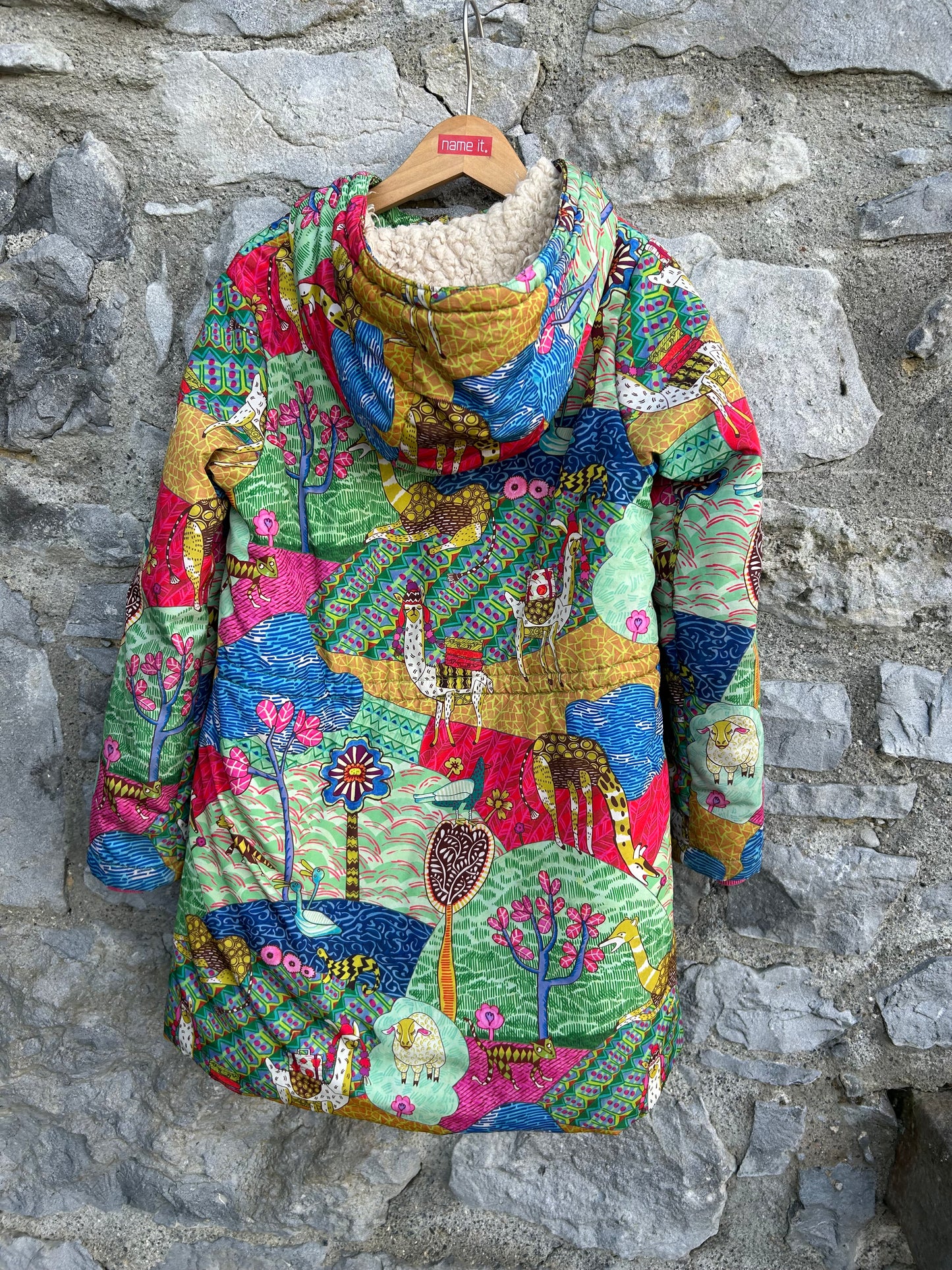 Colourful animals parka 8-9y (128-134cm)