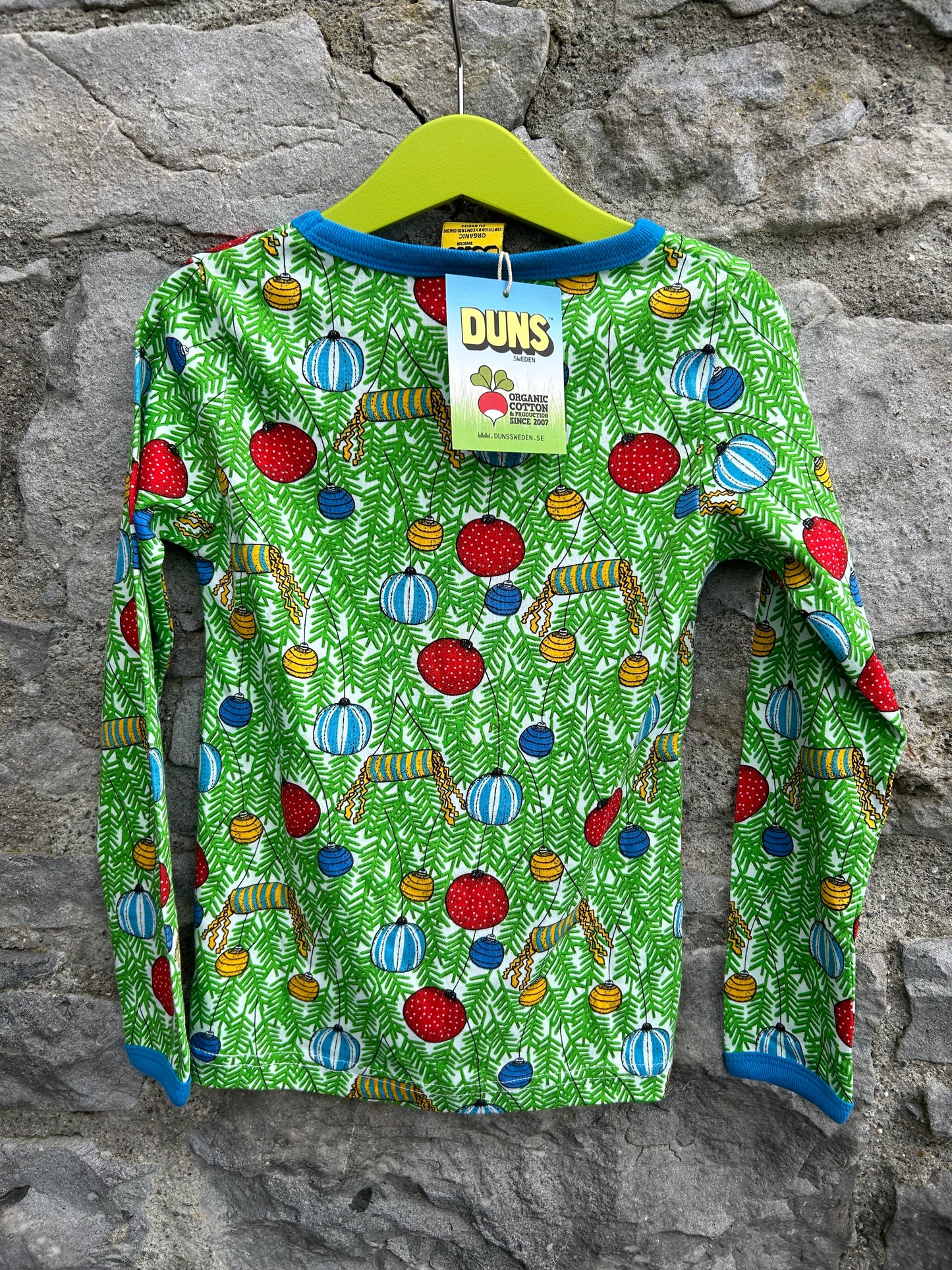 Christmas decorations green top 5-6y (110-116cm)