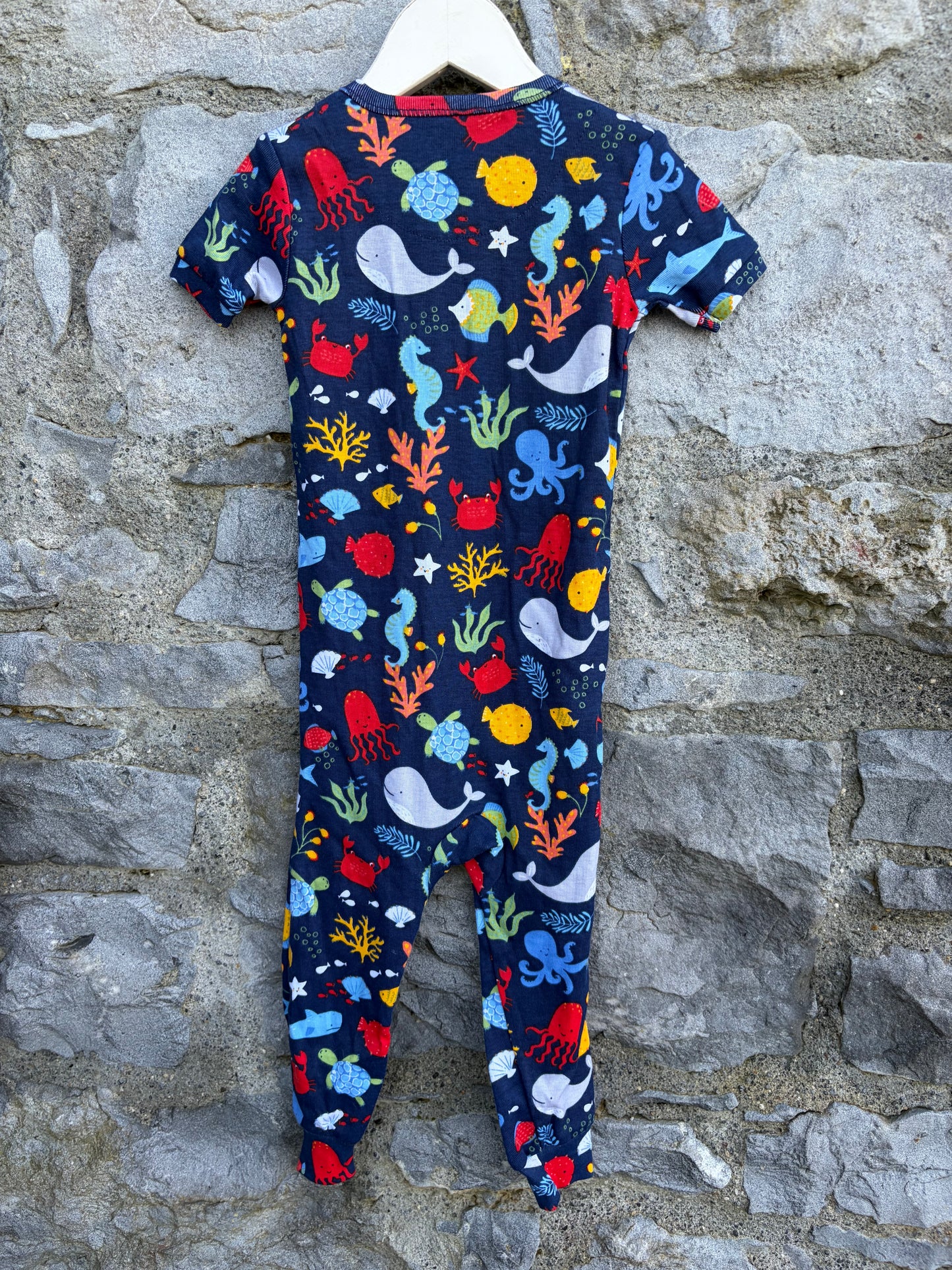 Under the sea navy onesie 9-12m (74-80cm)