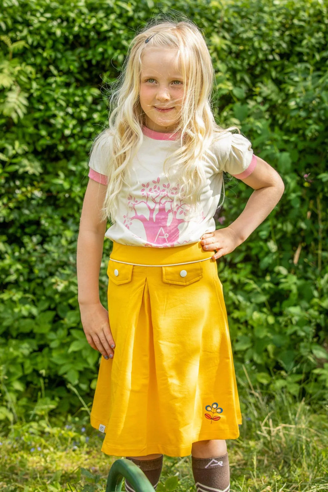 Pink plant a tree Tee 4y (104cm)