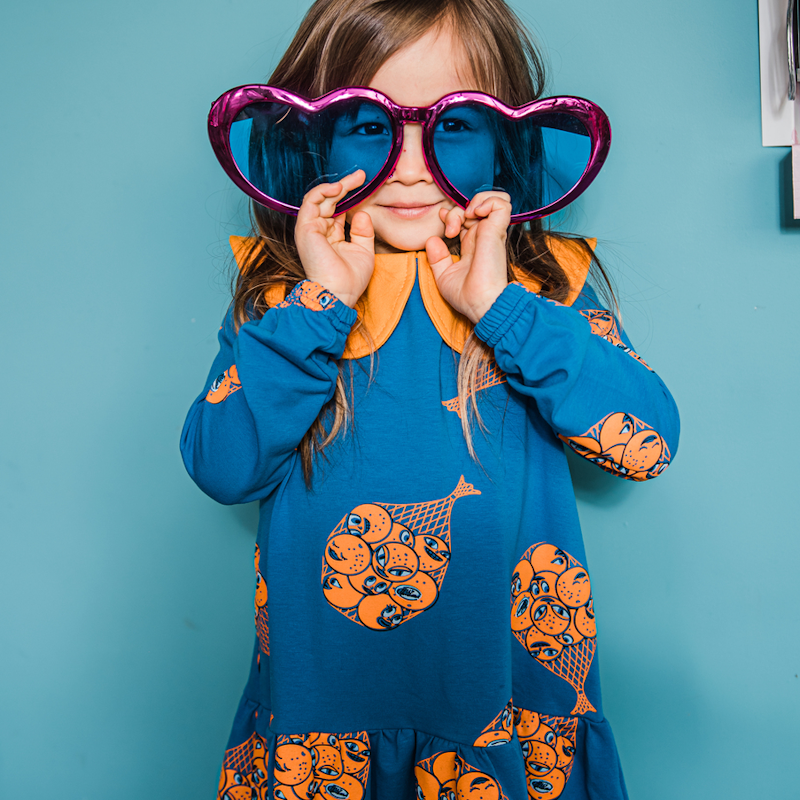 Juice Me Up Long Sleeved Dress 4-5y (104-110cm)