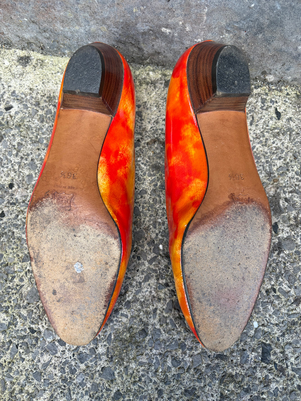 80s orange shoes uk 3.5 (eu 36.5)